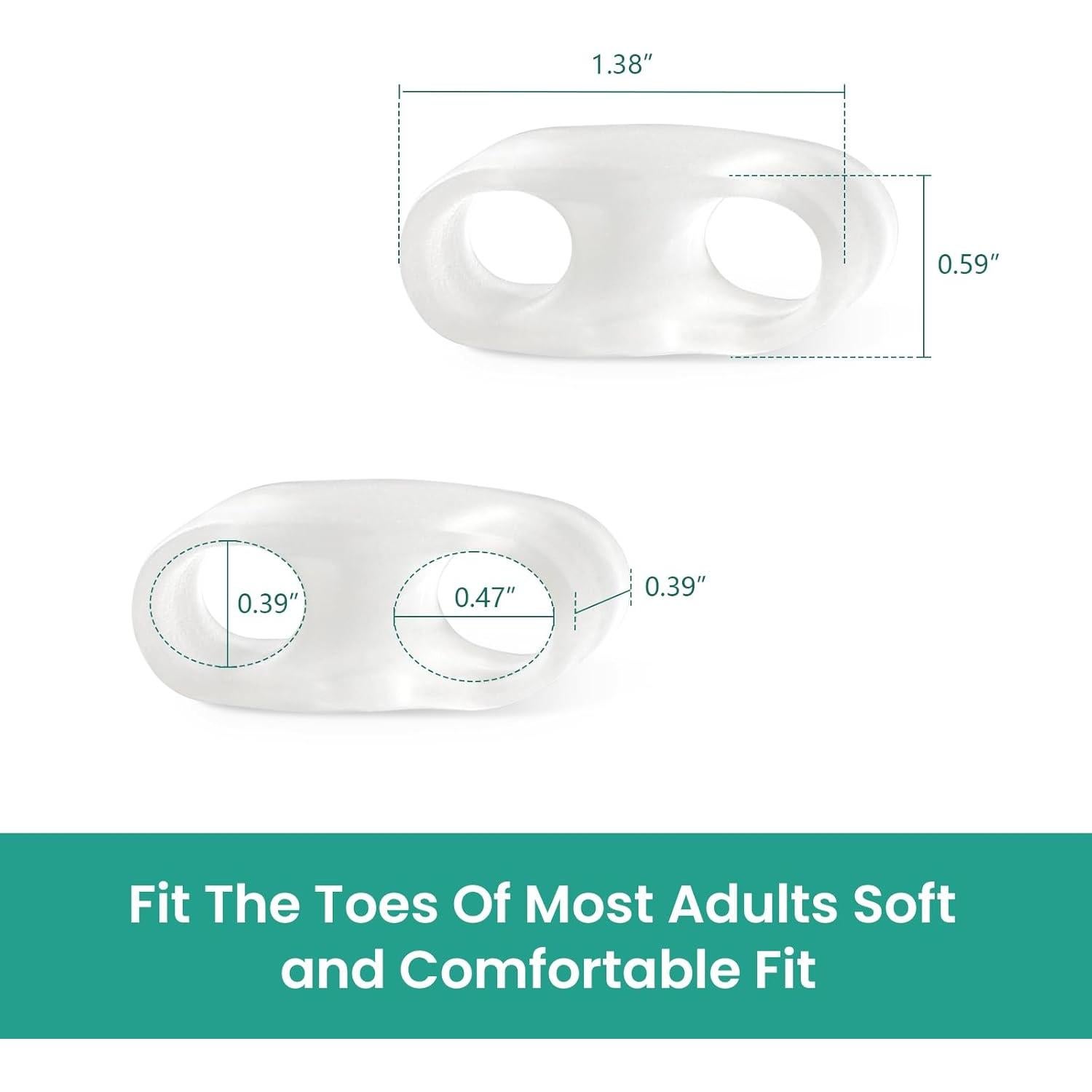 Welnove Correctores de Juanetes - 8 Separadores Deportivos