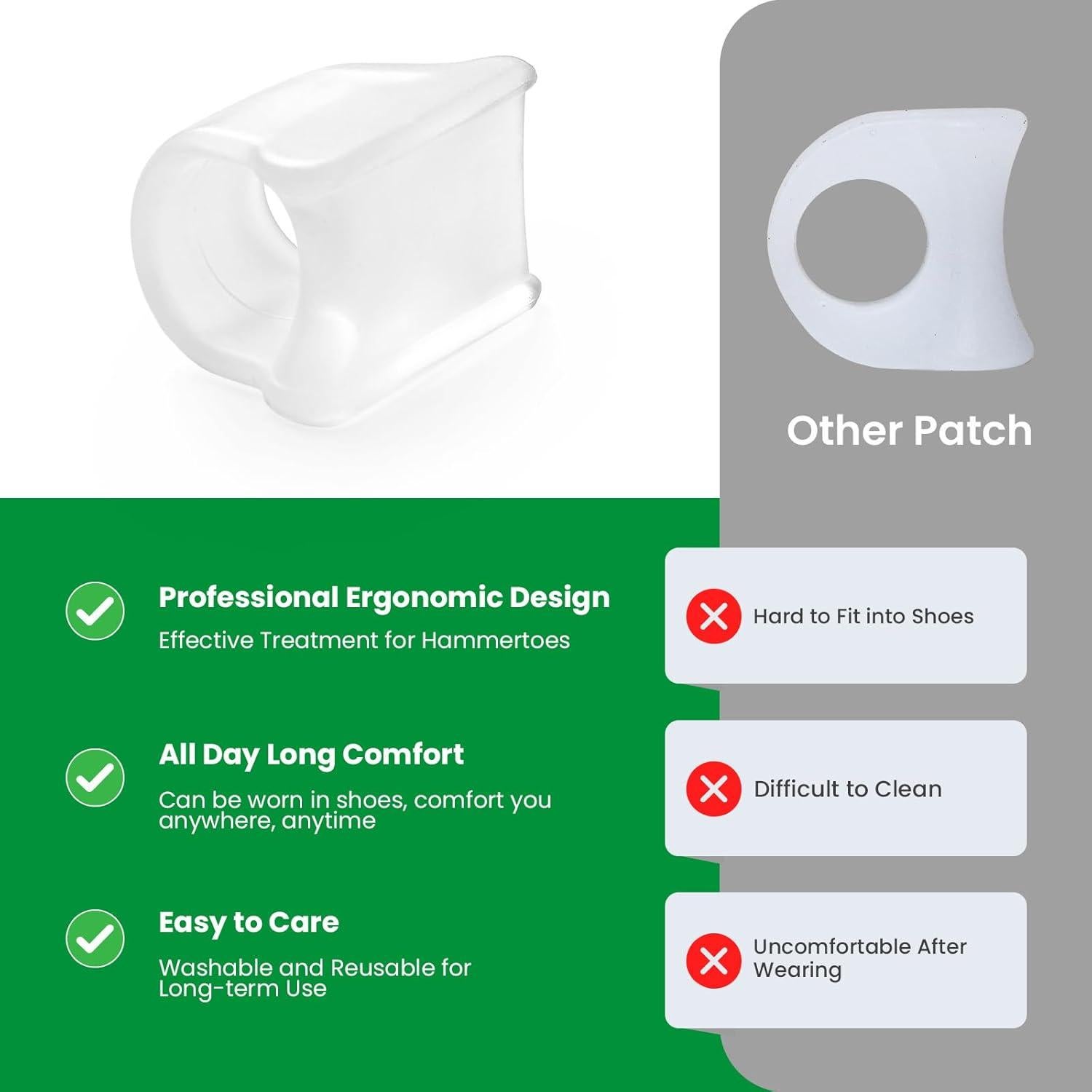 Corrector de Dedo en Martillo Bukihome - 6 Enderezadores Medianos