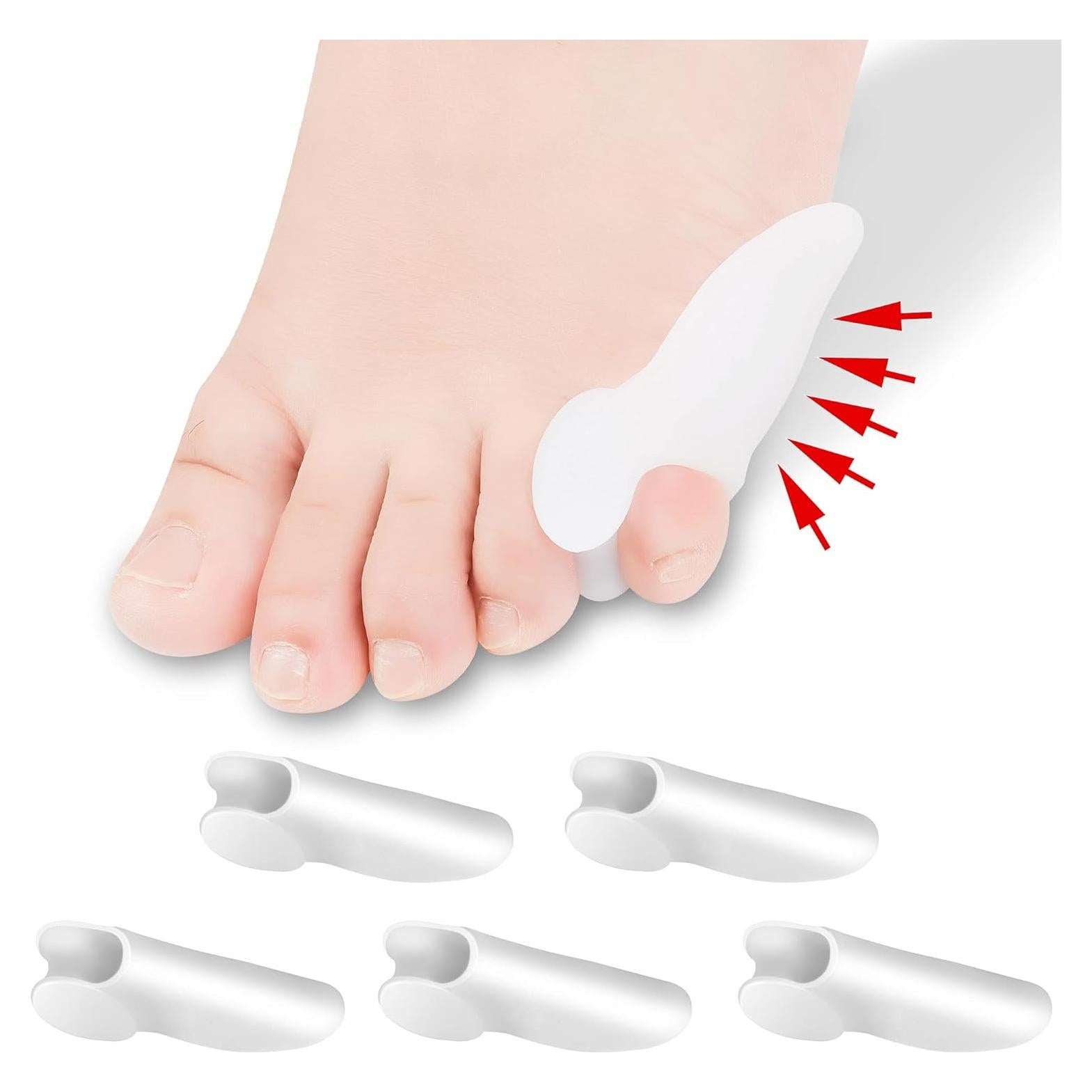 Separador de Dedo Meñique DYKOOK 6 Piezas Gel Alivio Dolor