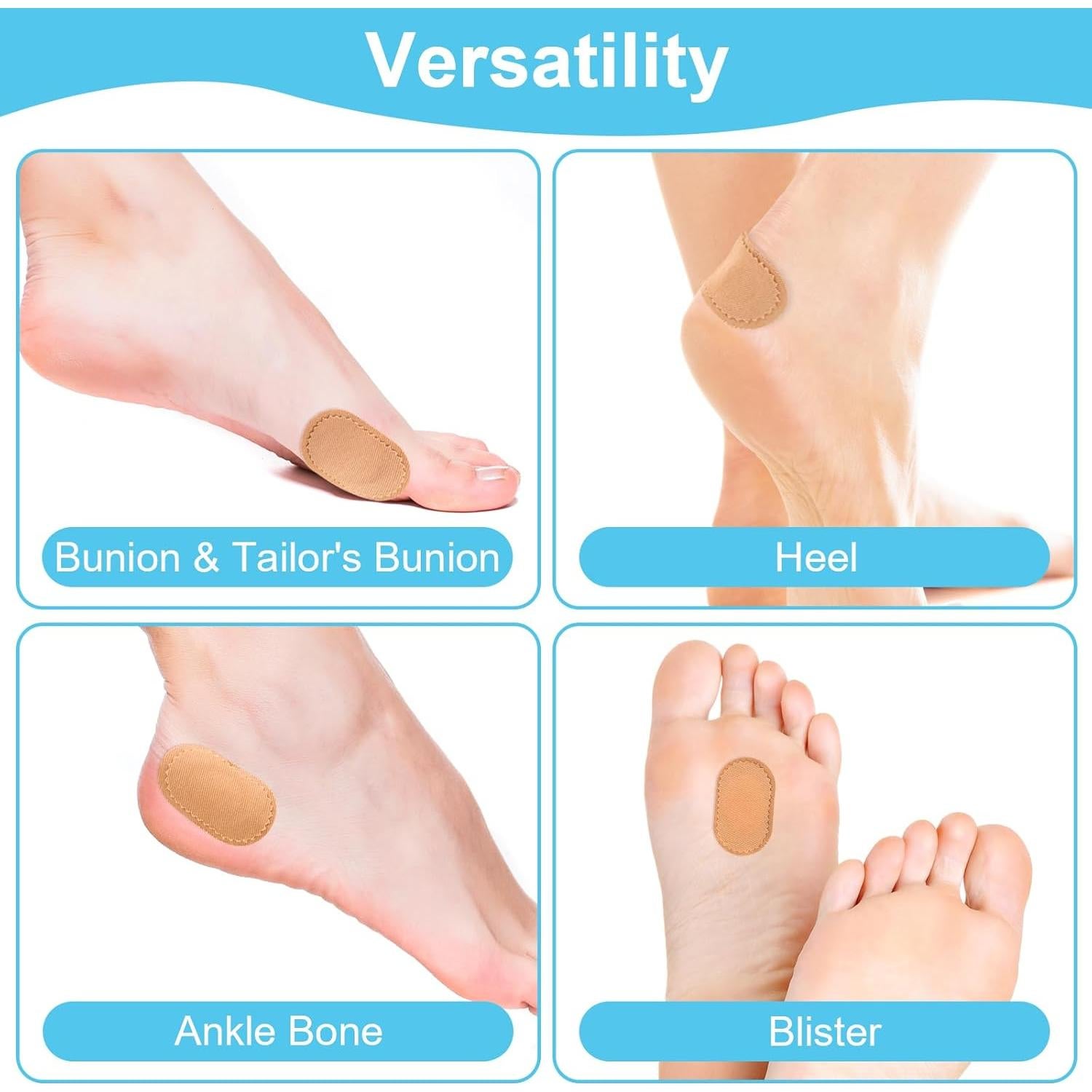 18 Almohadillas Protectores Juanetes DSLSQD Sin Pegamento