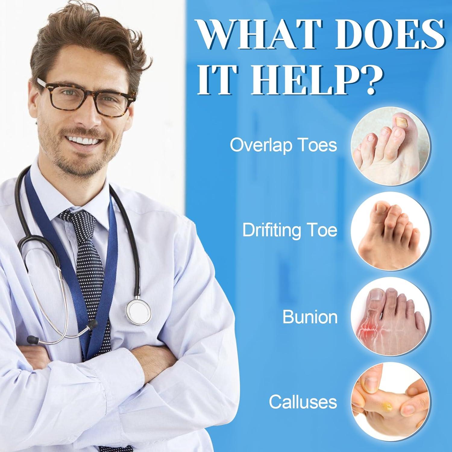 Paquete de 6 Protectores de Gel para Juanetes Nailgelicer