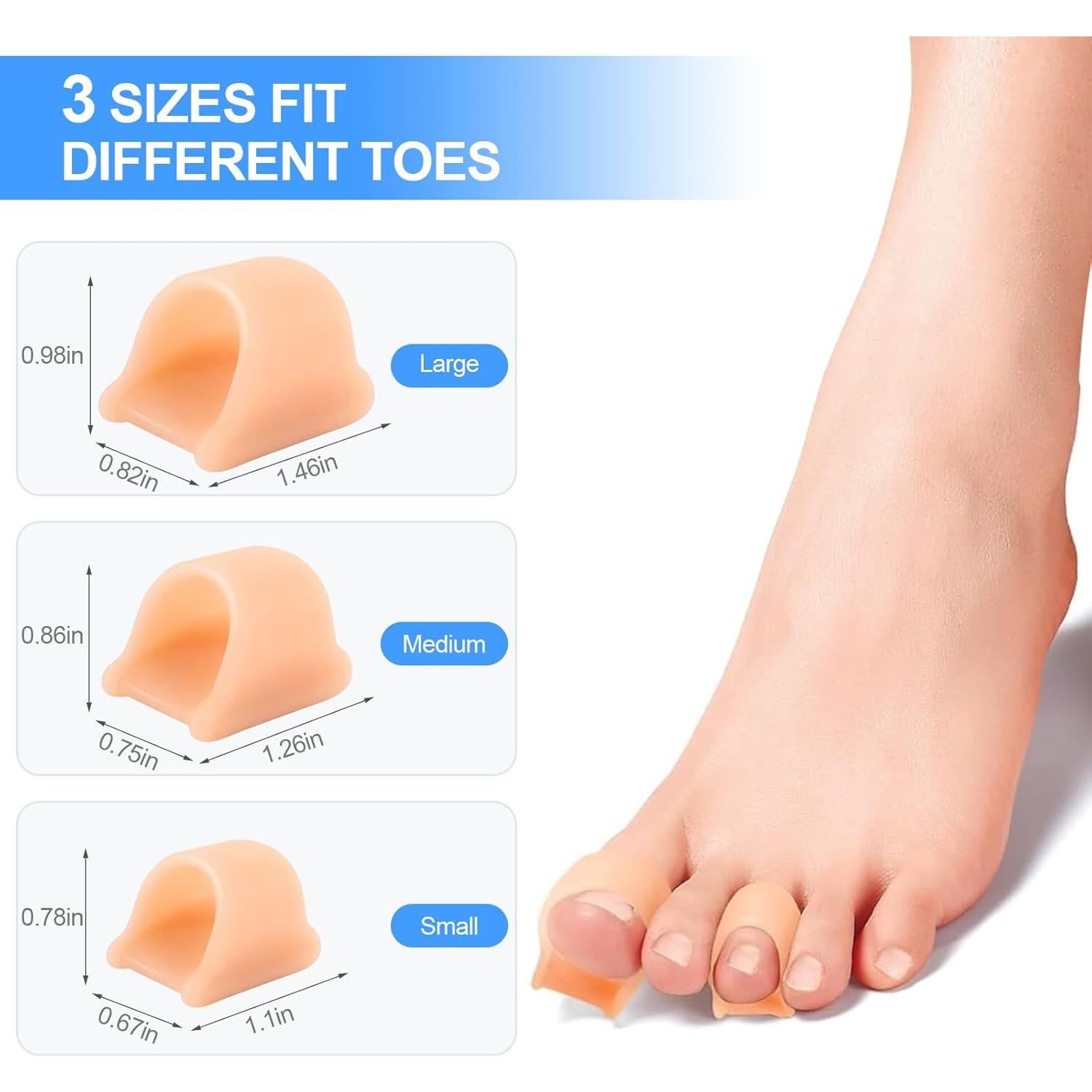 Corrector de Dedo en Martillo Heqxwl Pequeño 6 Piezas