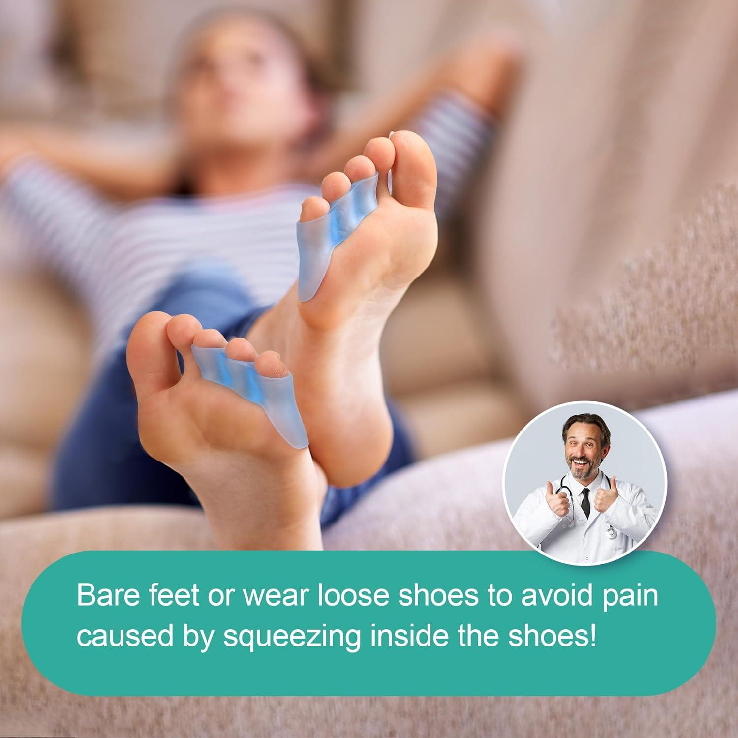 Separadores de Dedos Meñiques Welnove - 8 Piezas Azul