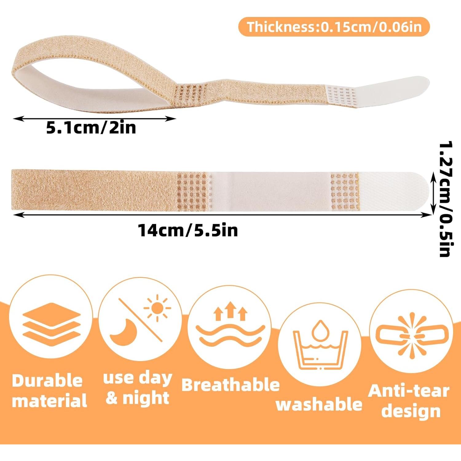 10 Férulas para Dedos Buddy JFHNMLW Reutilizables Negro Beige