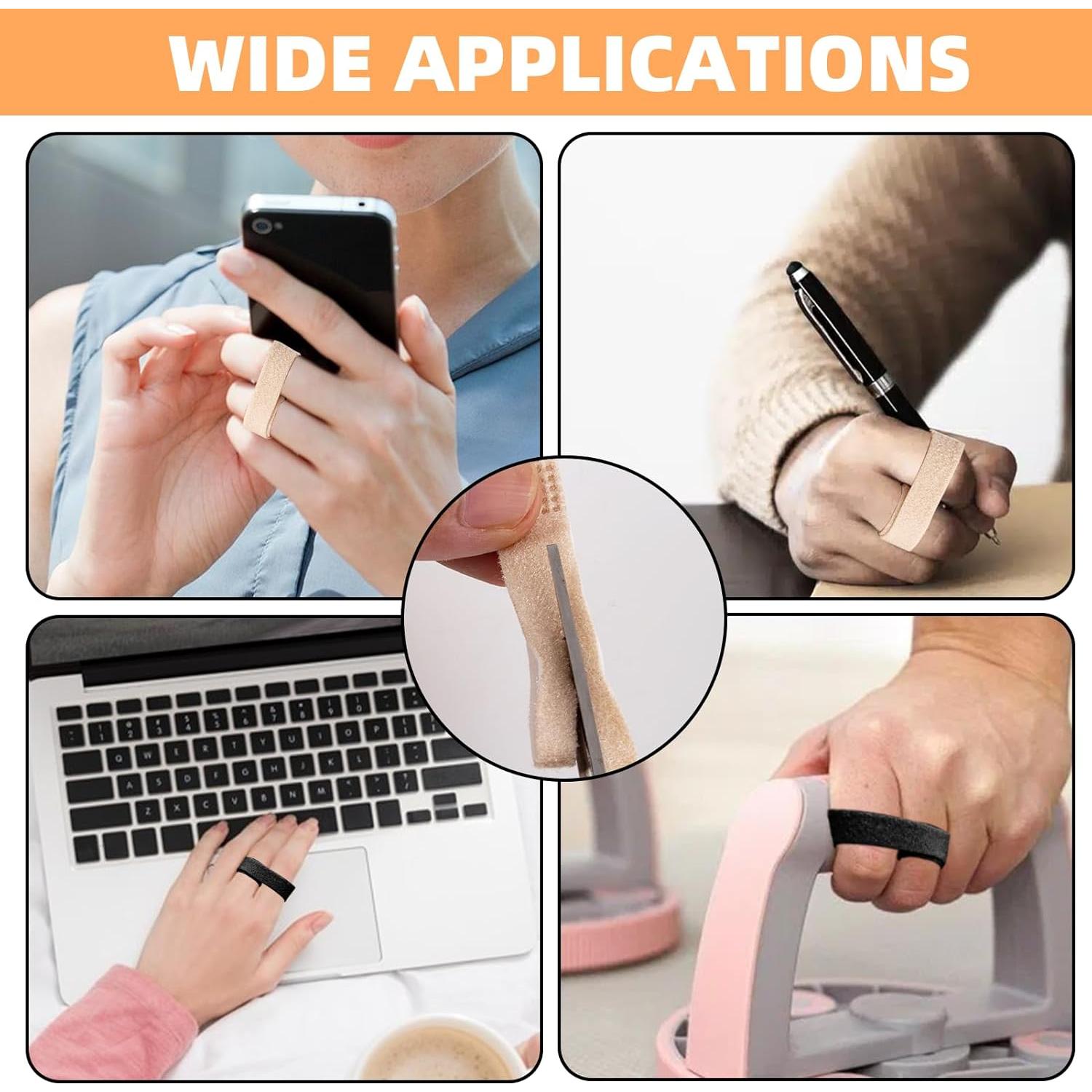 10 Férulas para Dedos Buddy JFHNMLW Reutilizables Negro Beige