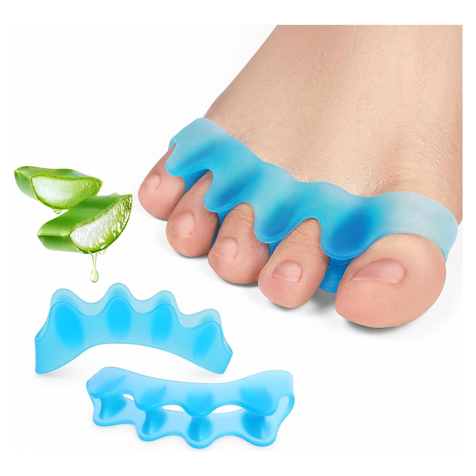 Separadores de Dedos de Silicona Promifun - 4 Pares Azul