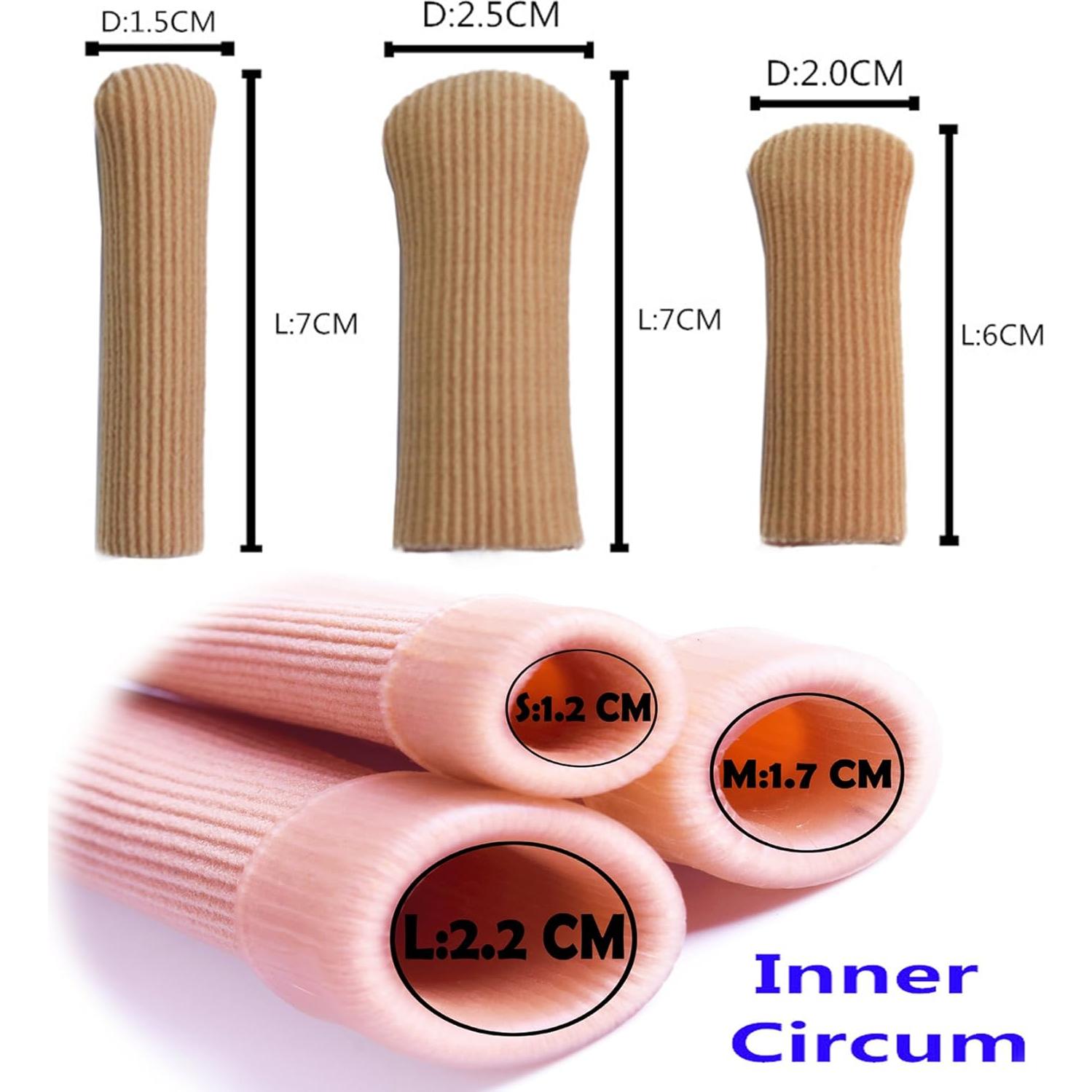 Fundas Protectores para Dedos ERGOfoot 6 Pack Gel 1.5 cm