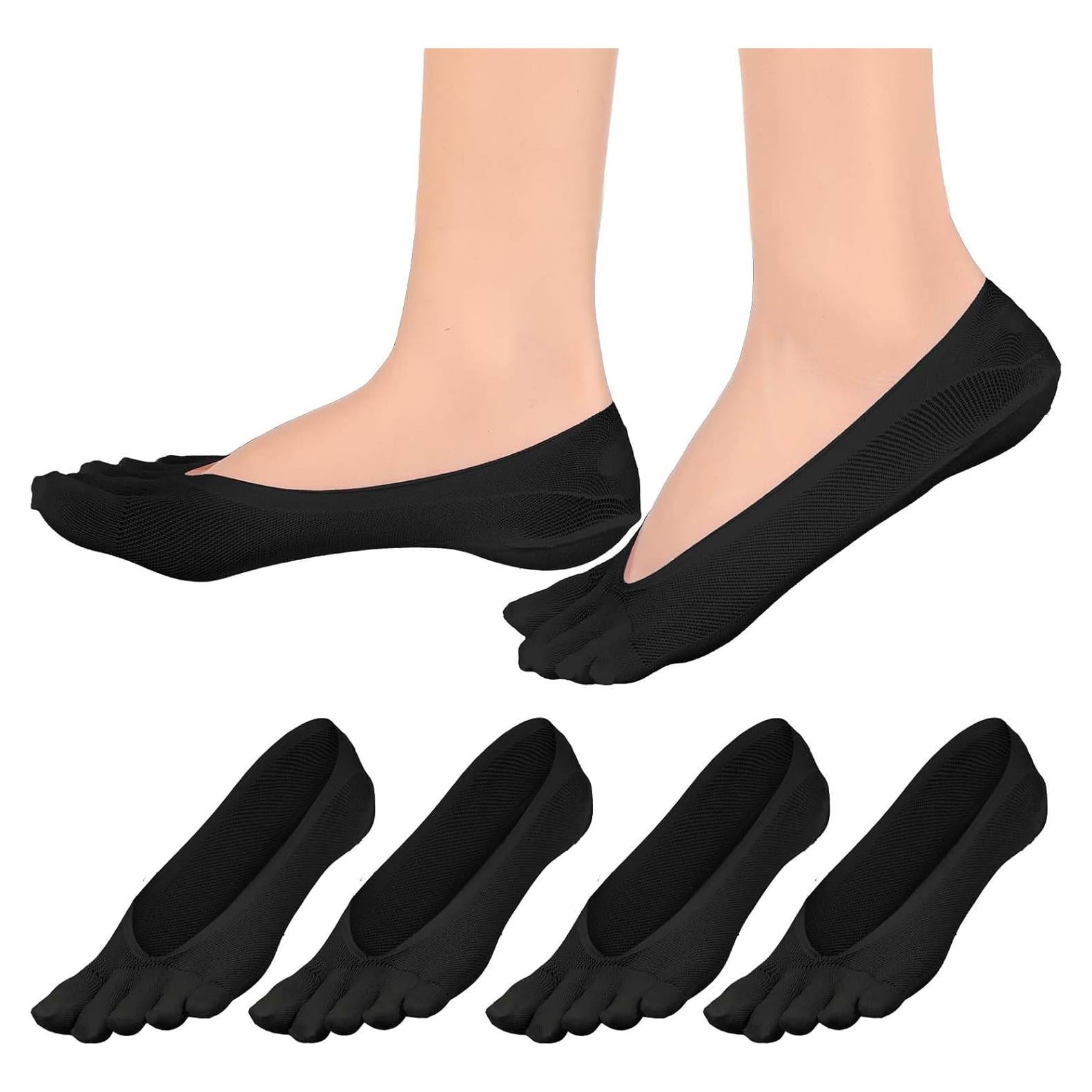 4 Pares Calcetines Compresión Ortopédica Mujeres Talla 6-9