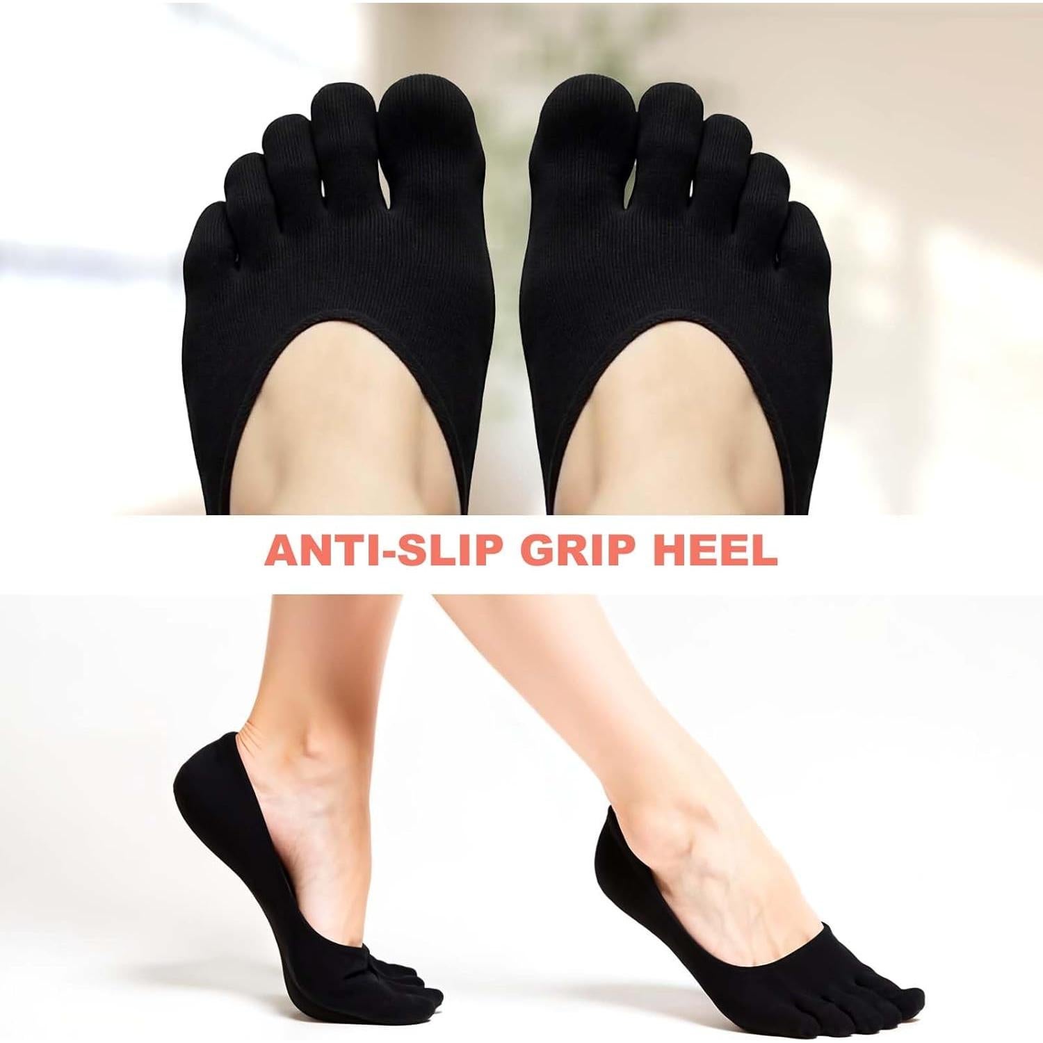 4 Pares Calcetines Compresión Ortopédica Mujeres Talla 6-9