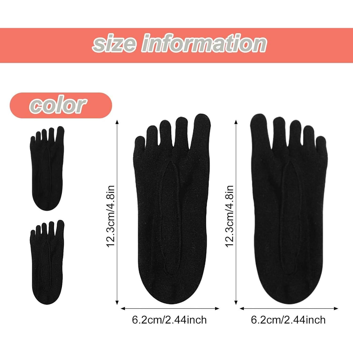 4 Pares Calcetines Compresión Ortopédica Mujeres Talla 6-9