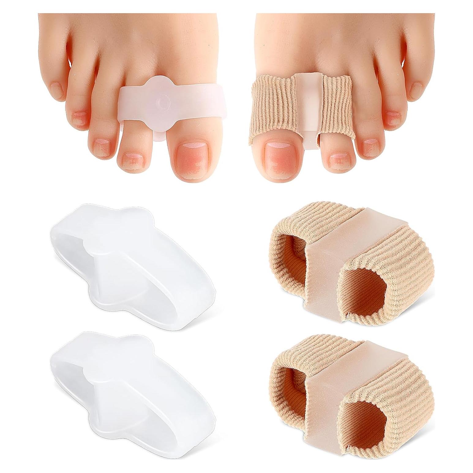 Separadores de Dedos de Gel Ptwola 4 Piezas Correctores Juanetes