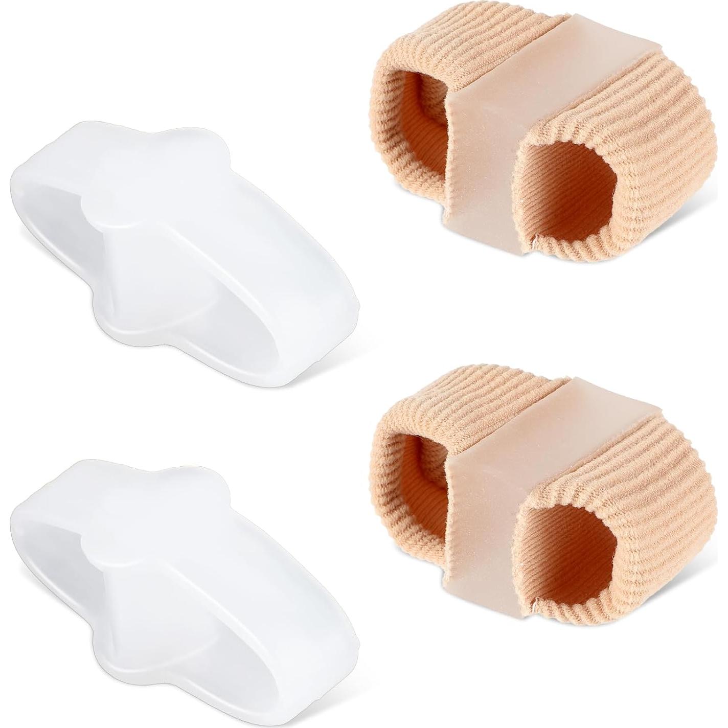 Separadores de Dedos de Gel Ptwola 4 Piezas Correctores Juanetes