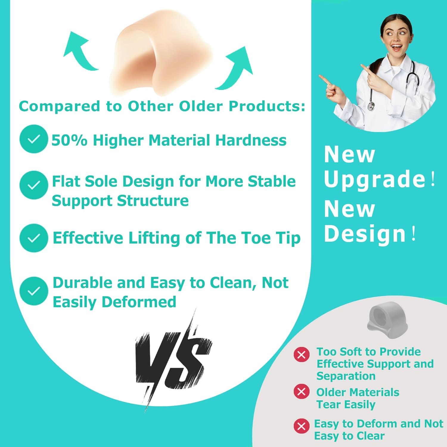 Corrector de Dedo en Garra Byehambuni, 6 Piezas Pequeñas Beige