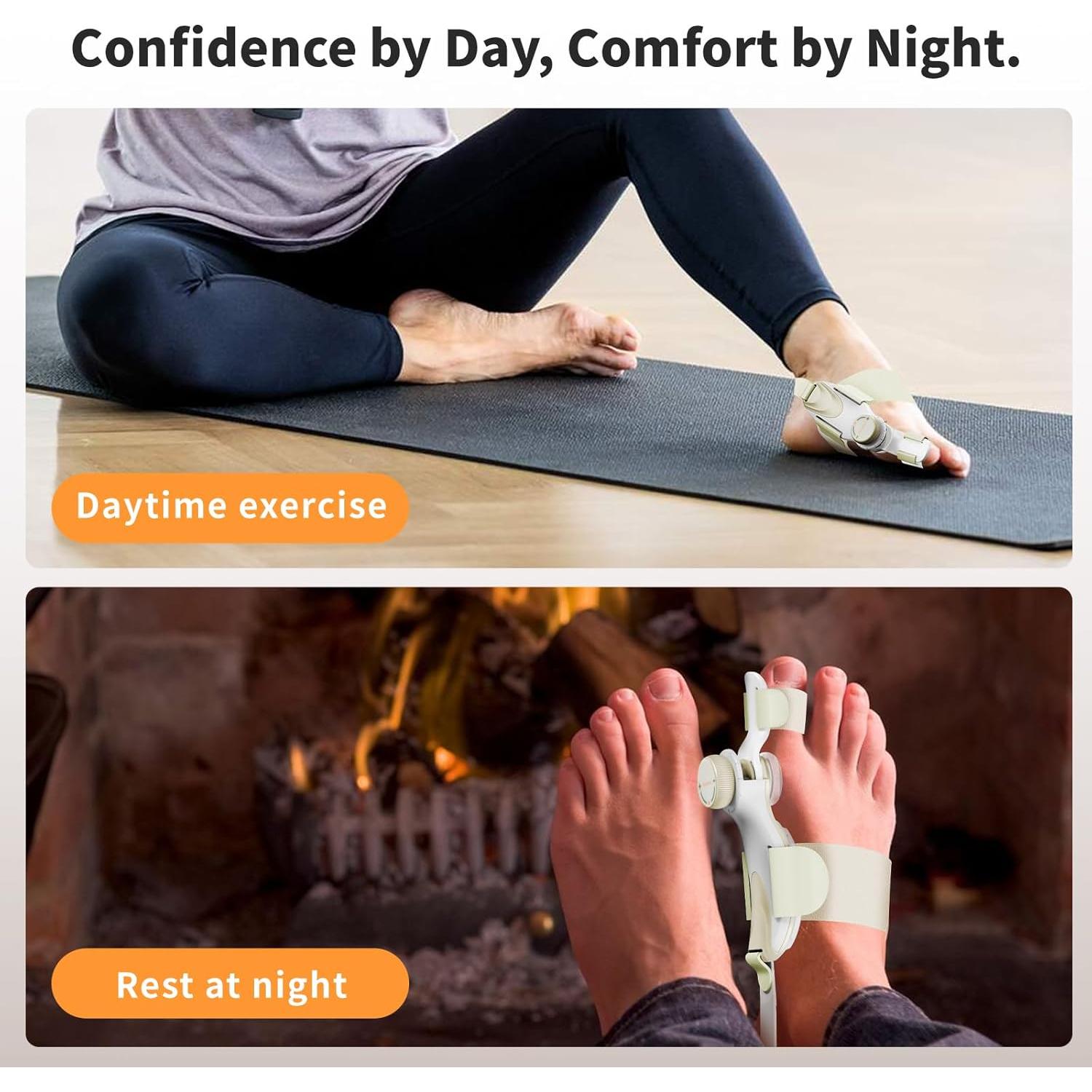 Corrector de Juanetes ClariVora Mediano Amarillo con 3 Placas