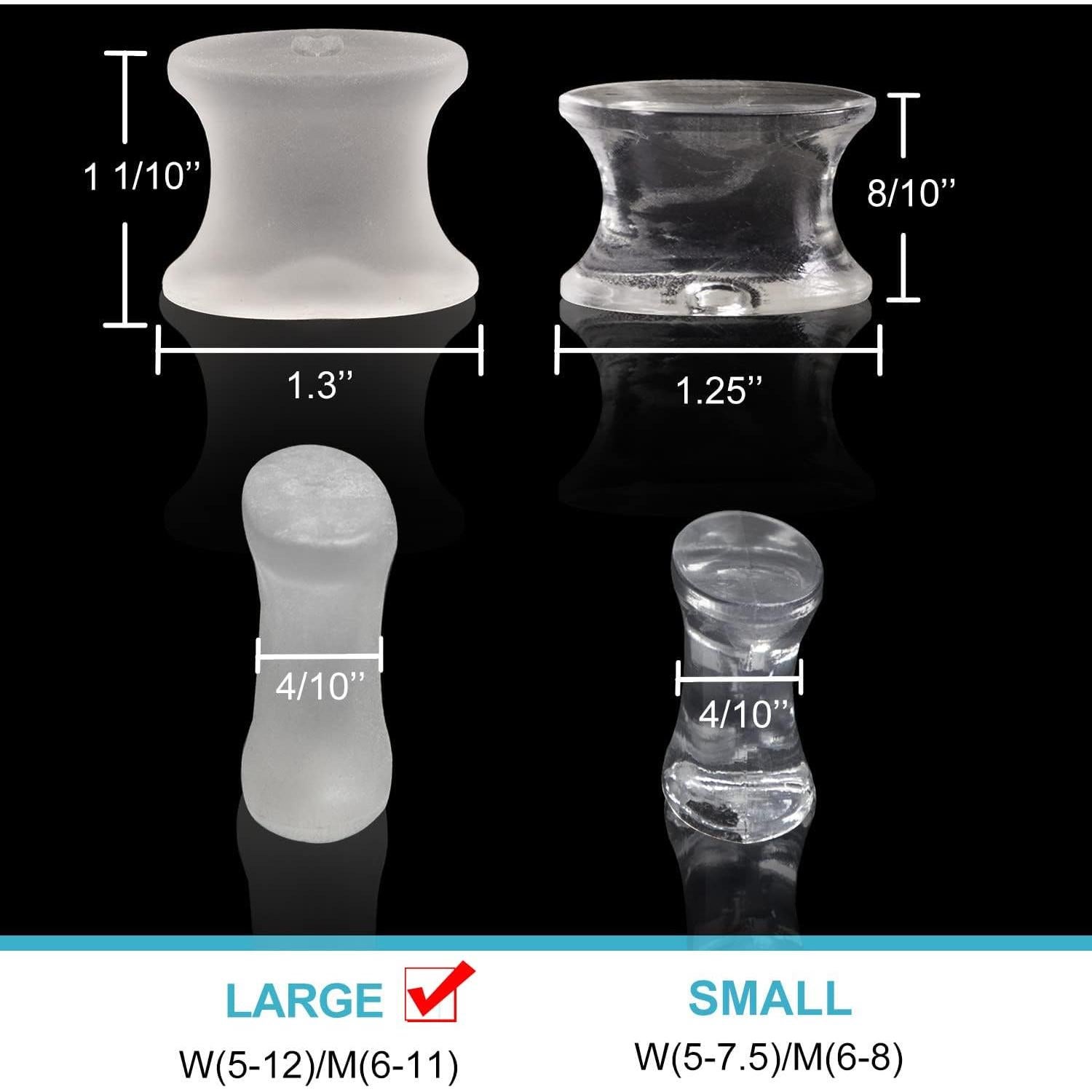 Corrector de Juanetes de Gel Povihome 10 Paquetes Grande