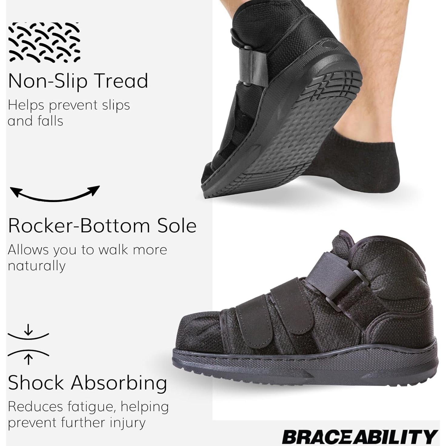 Zapato Médico BraceAbility Punta Cerrada para Fractura M