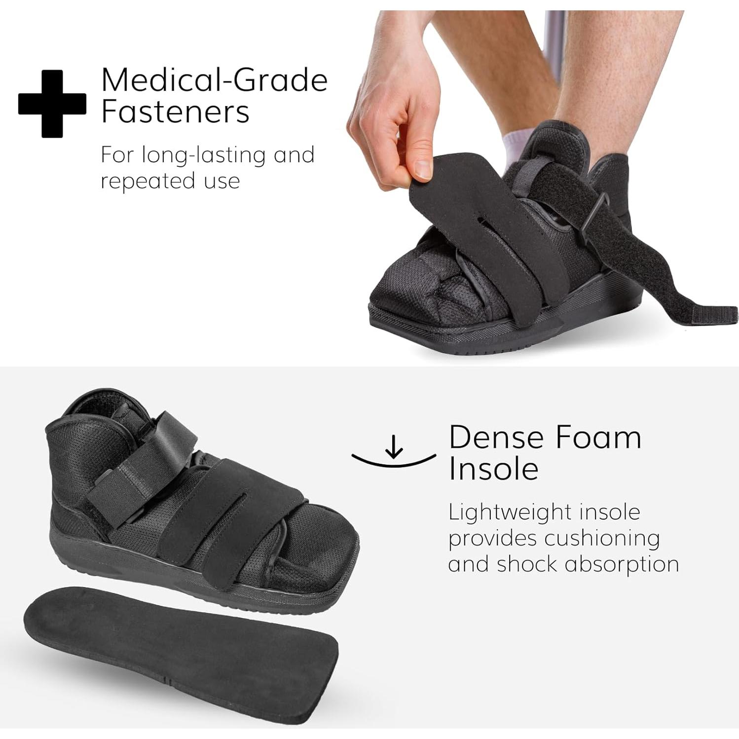 Zapato Médico BraceAbility Punta Cerrada para Fractura M