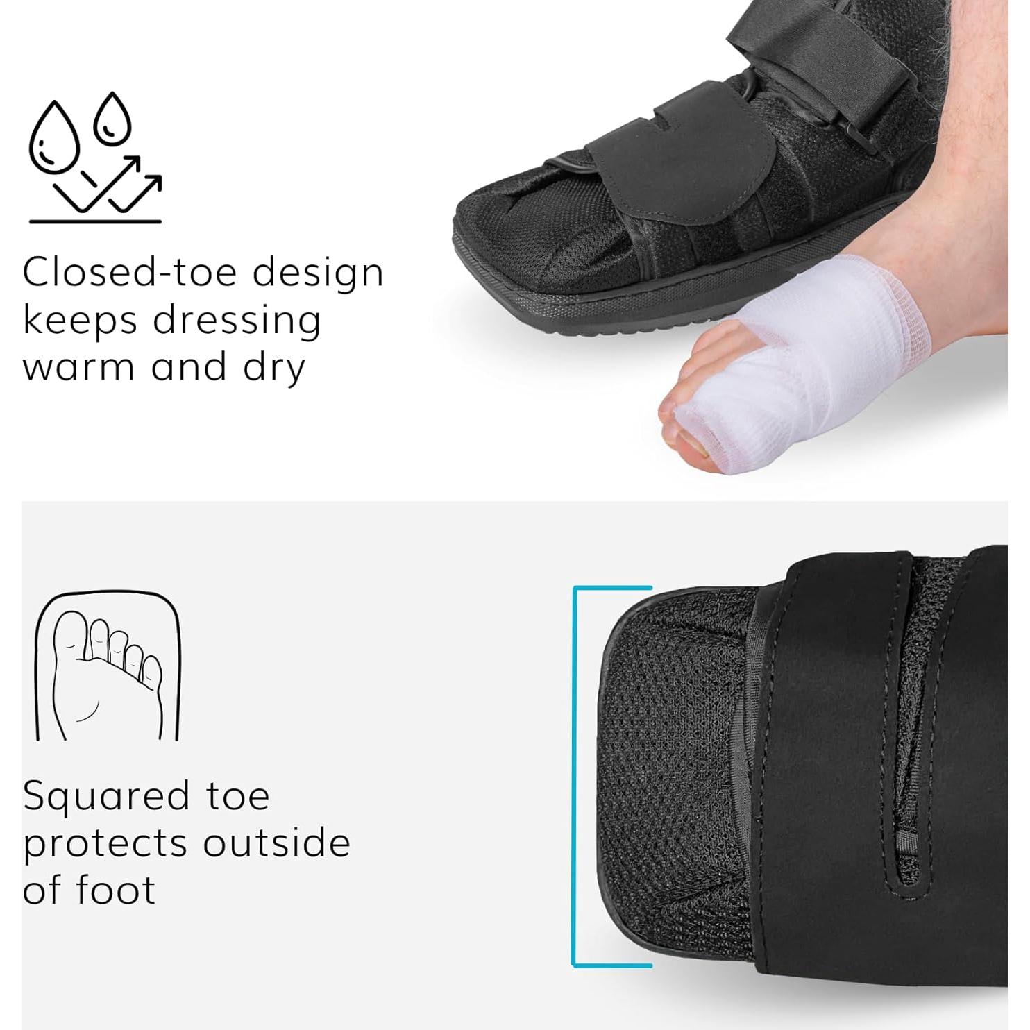 Zapato Médico BraceAbility Punta Cerrada para Fractura M