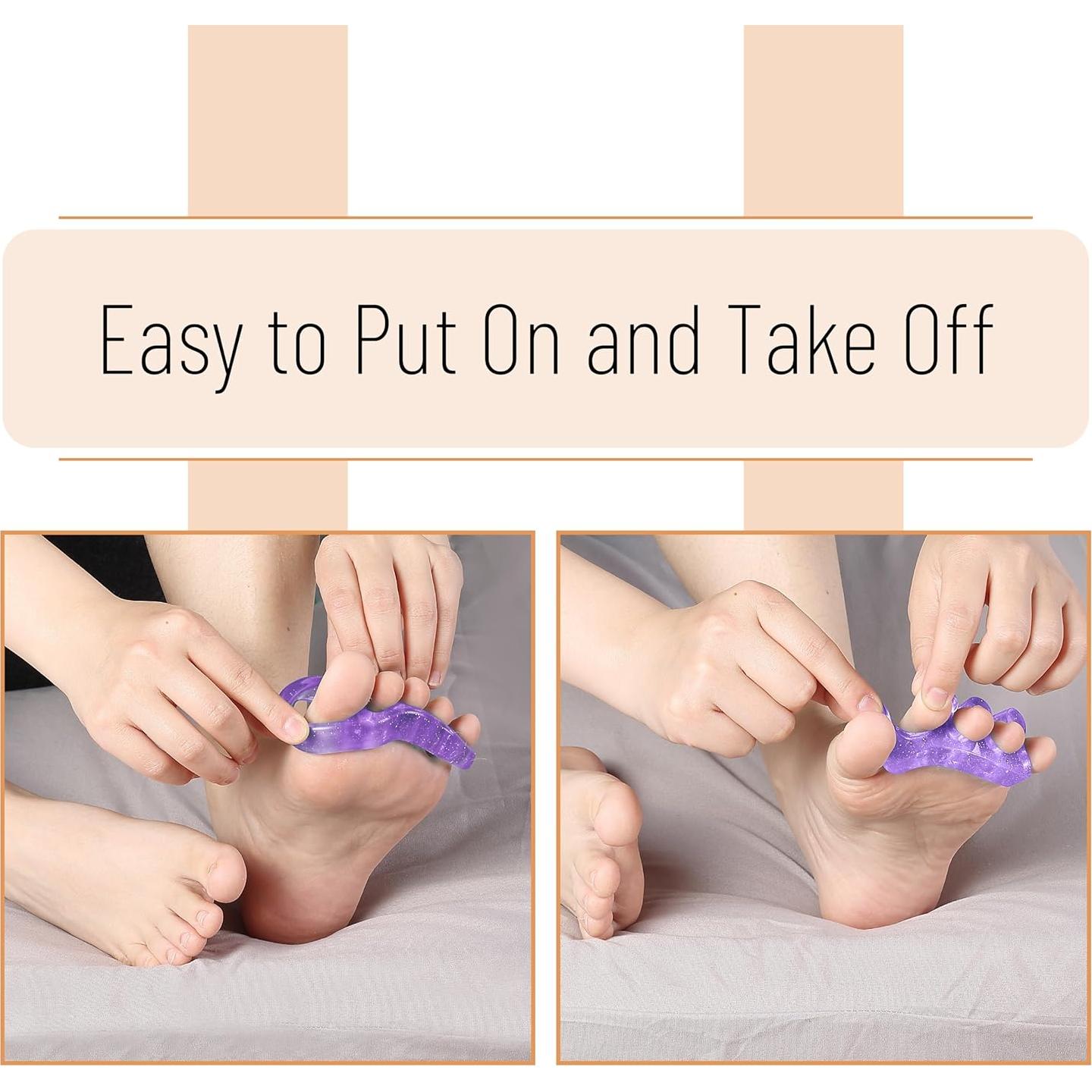 Separador de Dedos de Gel Dr. JK - 2 Pares, Azul