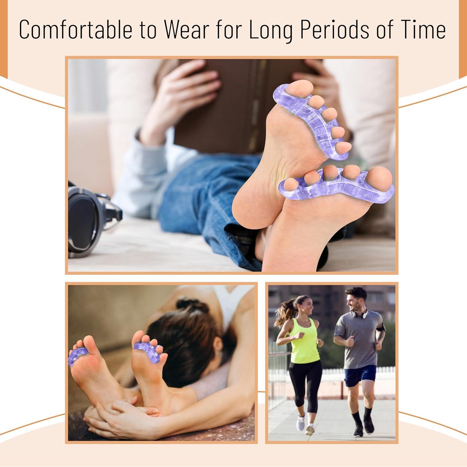 Separador de Dedos de Gel Dr. JK - 2 Pares, Azul