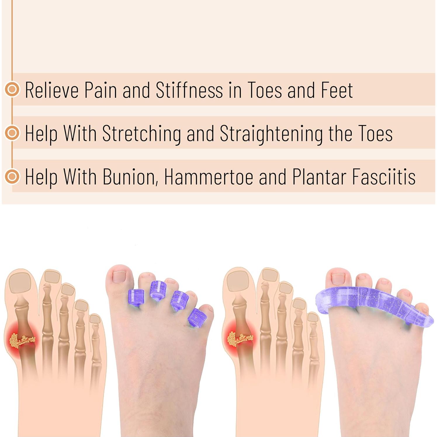 Separador de Dedos de Gel Dr. JK - 2 Pares, Azul