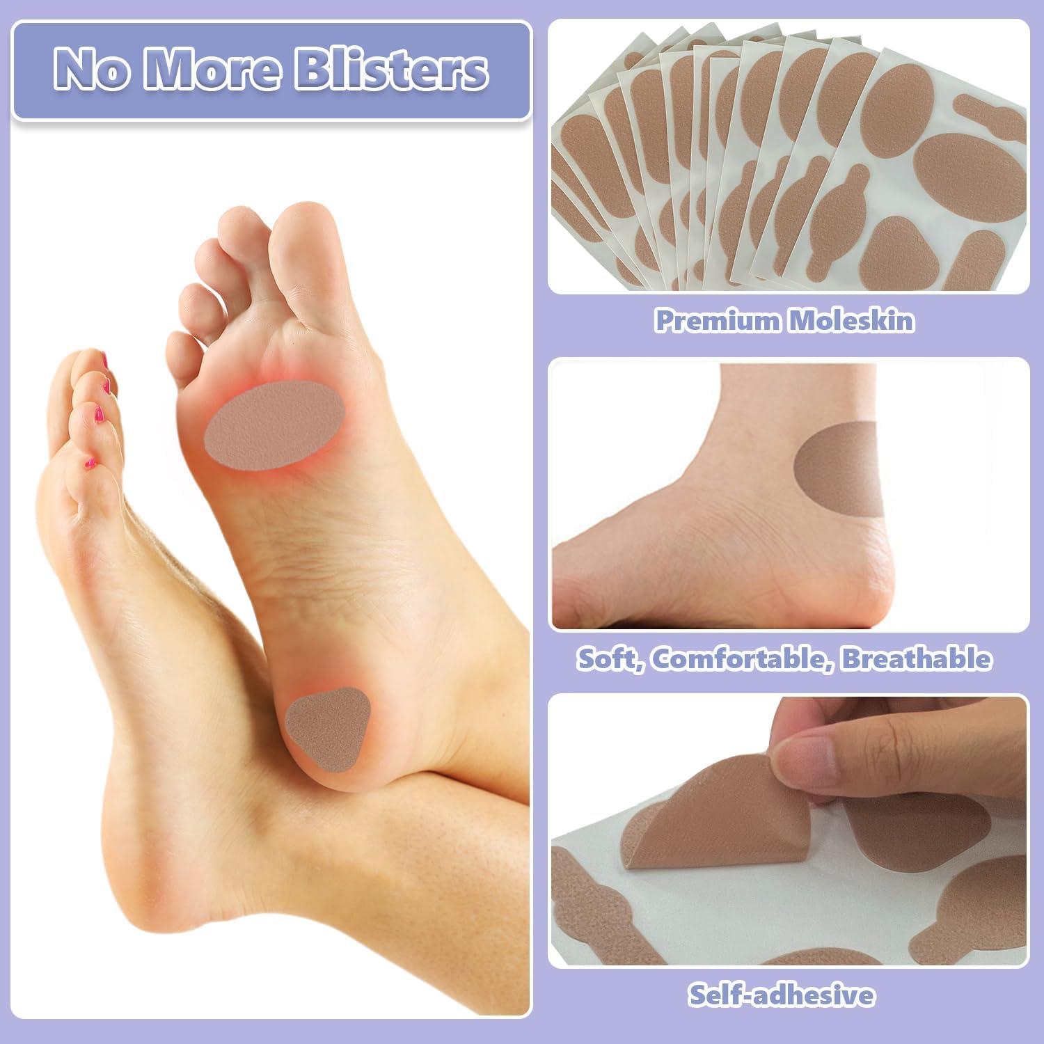 Moleskin para Ampollas Decproch - 12 Hojas (72 Piezas)