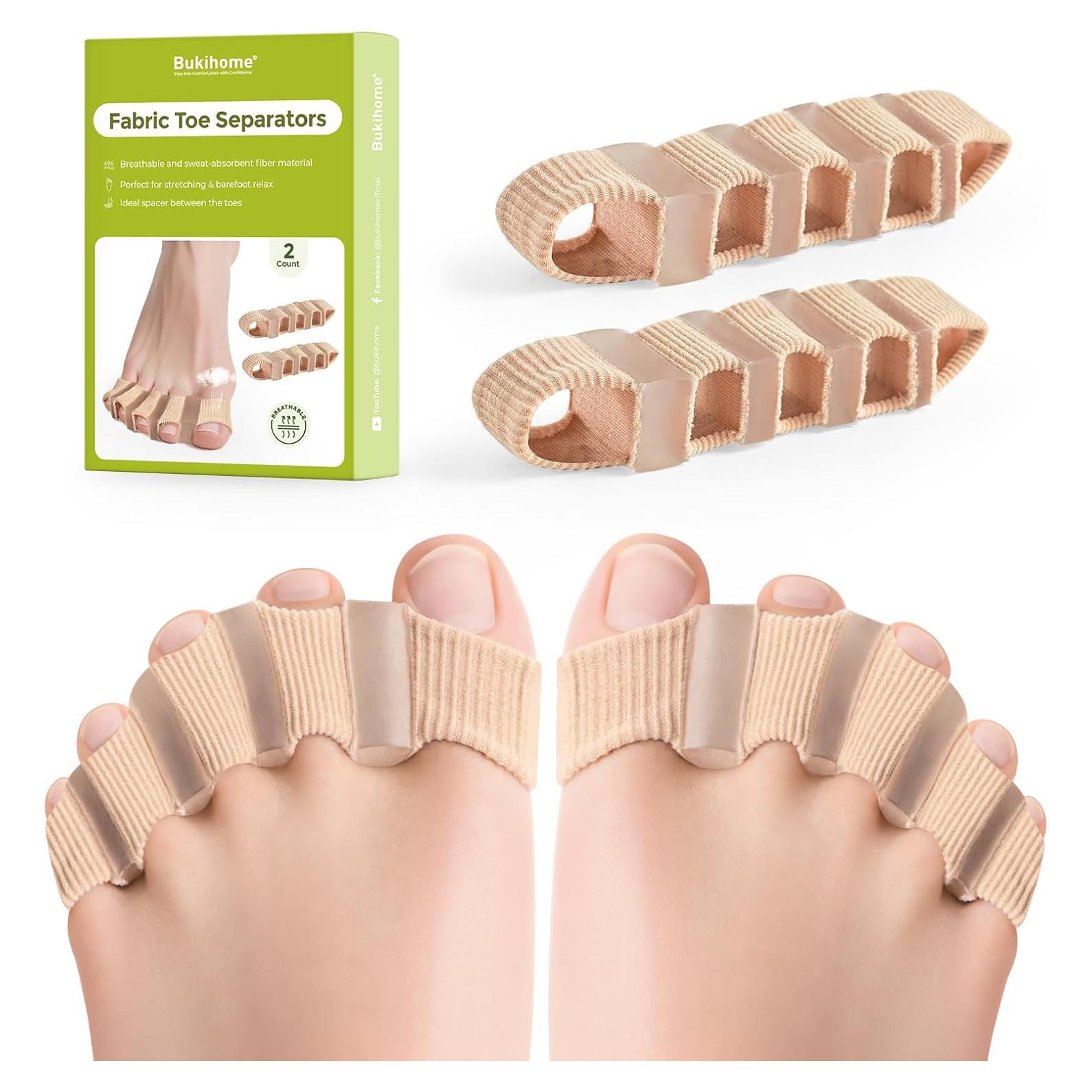 Separadores de Dedos Bukihome - Correctores de Juanetes 2 Pcs