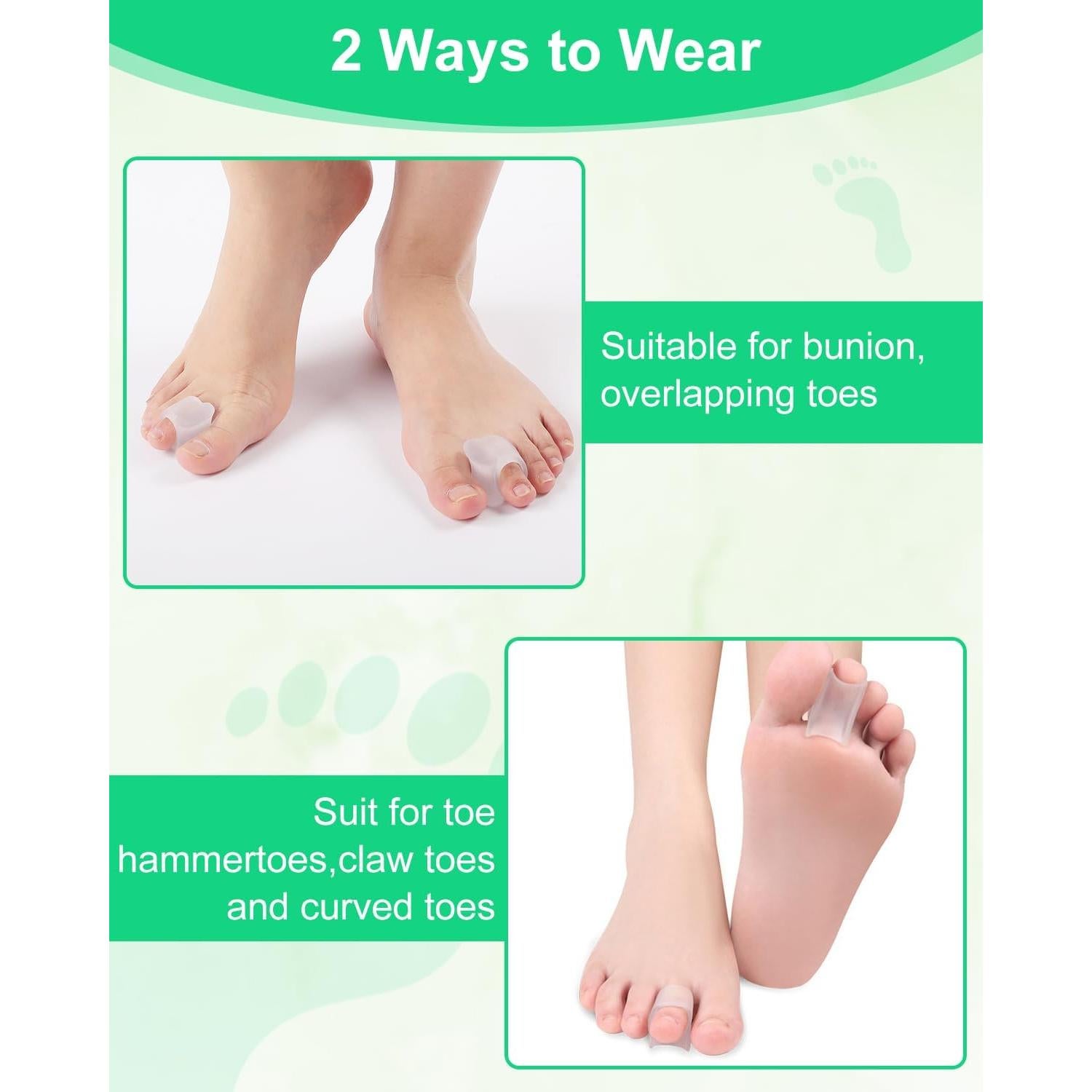 10 Piezas Correctores de Dedos en Martillo Gel PDRODE Pequeño