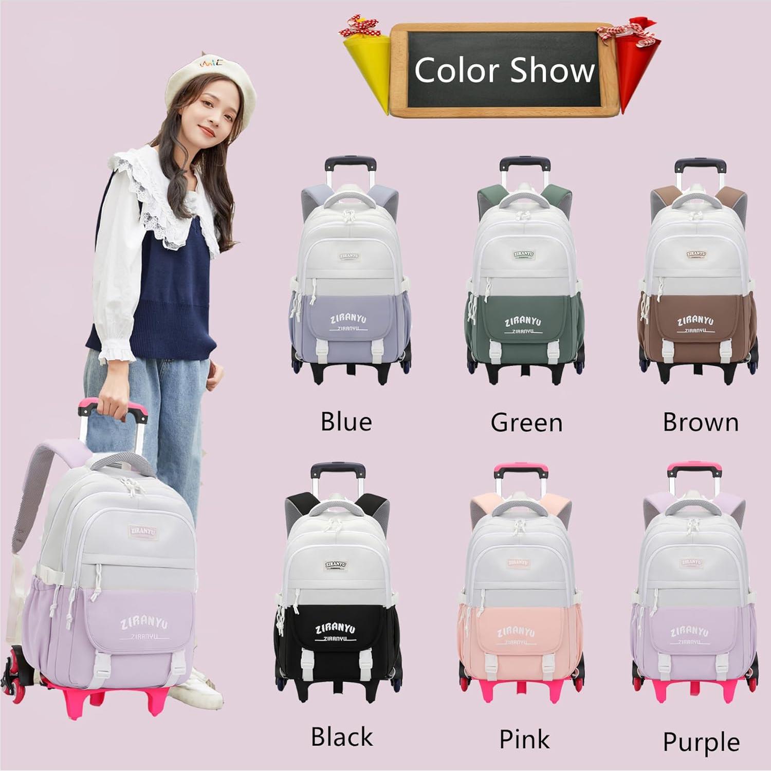 Mochila Rodante Mfikaryi 6 Ruedas 32L para Niños