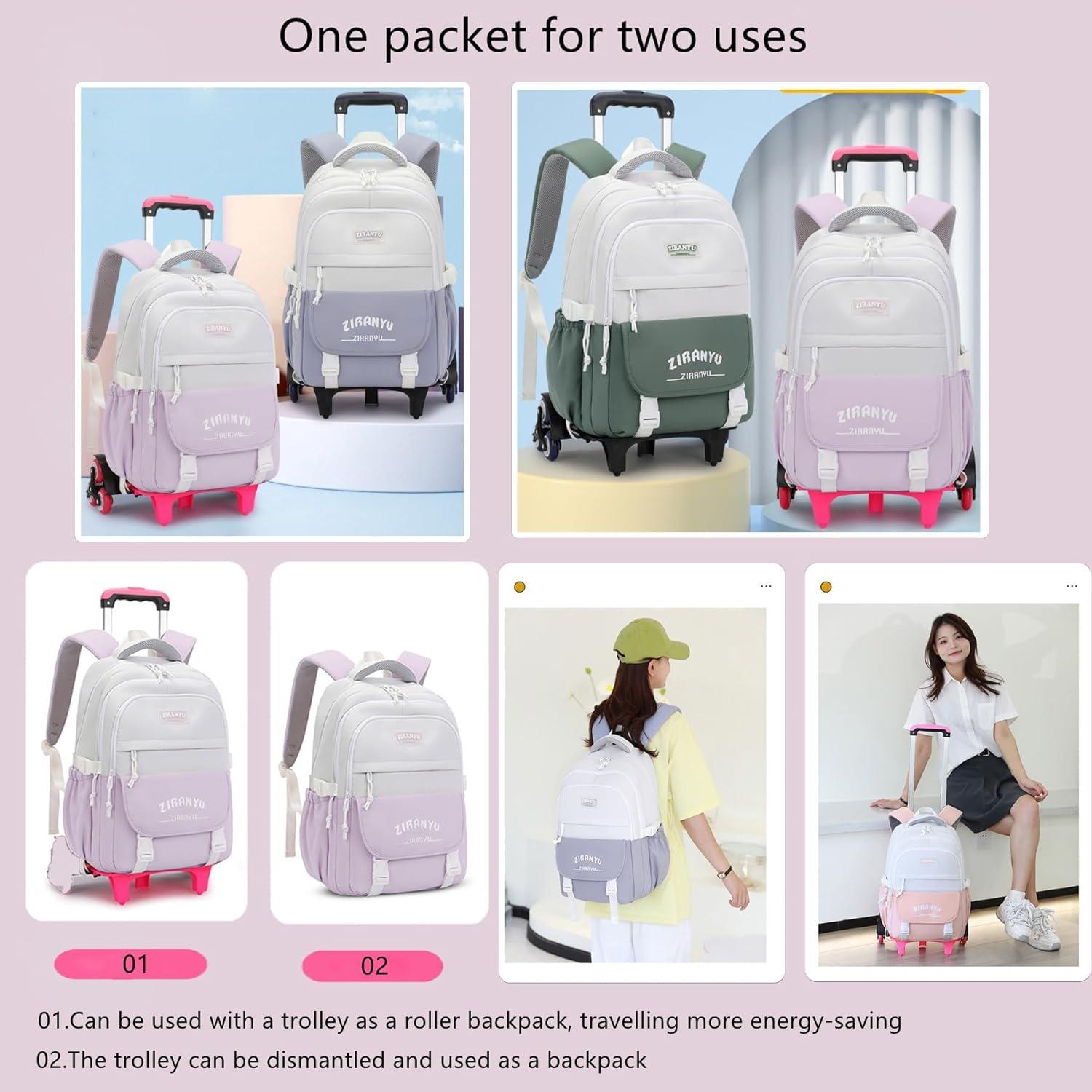 Mochila Rodante Mfikaryi 6 Ruedas 32L para Niños