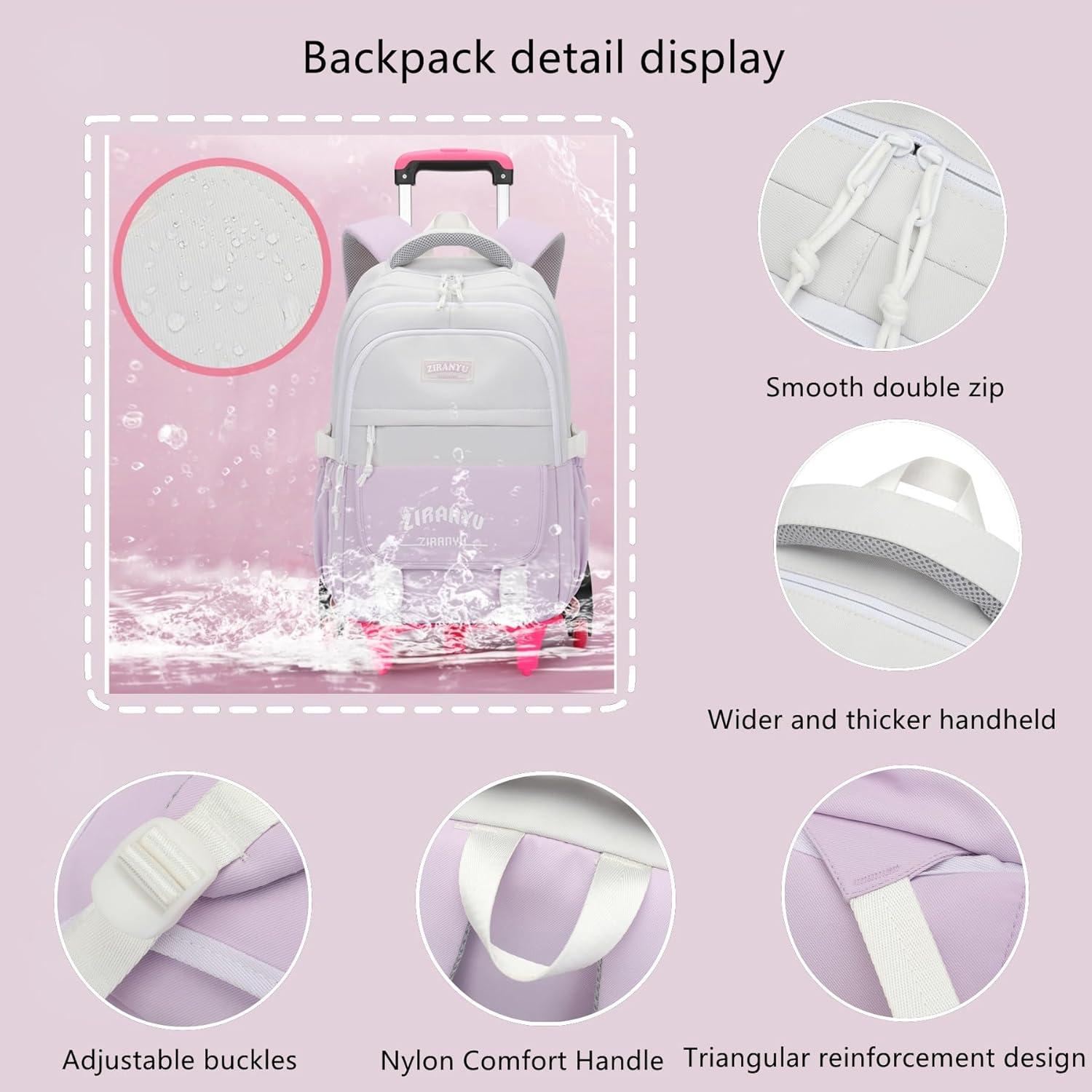 Mochila Rodante Mfikaryi 6 Ruedas 32L para Niños