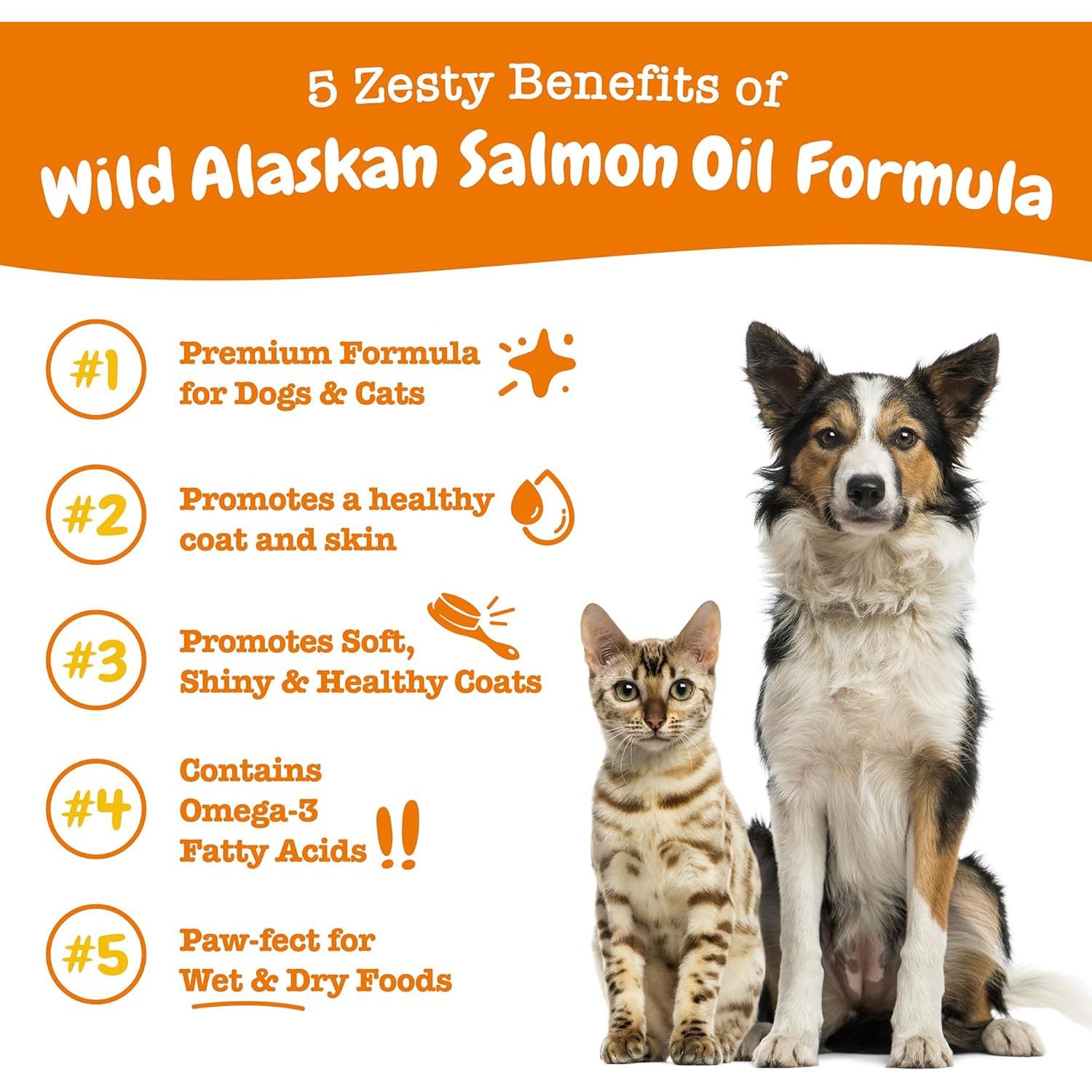 Suplemento Omega-3 Zesty Paws Aceite de Salmón 240g