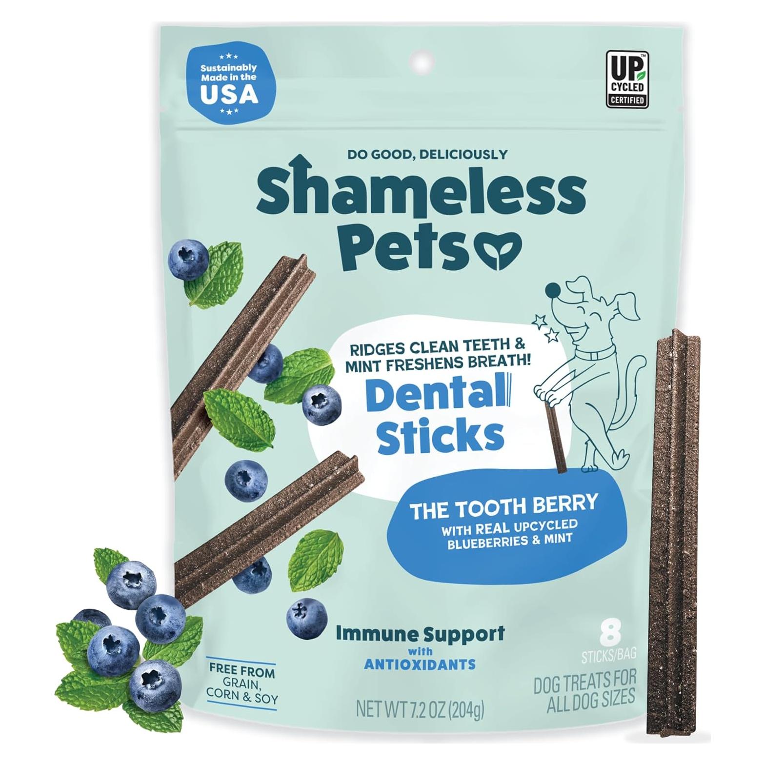 Palitos Dentales Shameless Pets 8 Unidades para Perros