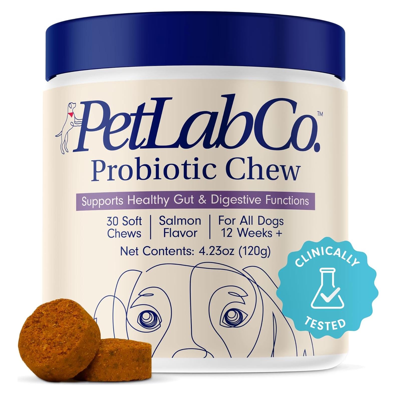 Probioticos PetLab Co. para Perros Sabor Salmón 30 Masticables