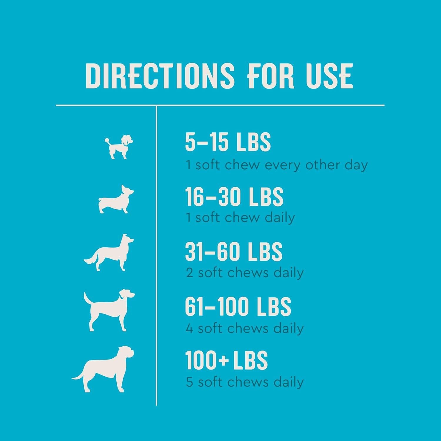 Suplemento de Glucosamina VetIQ para Perros 180 Masticables