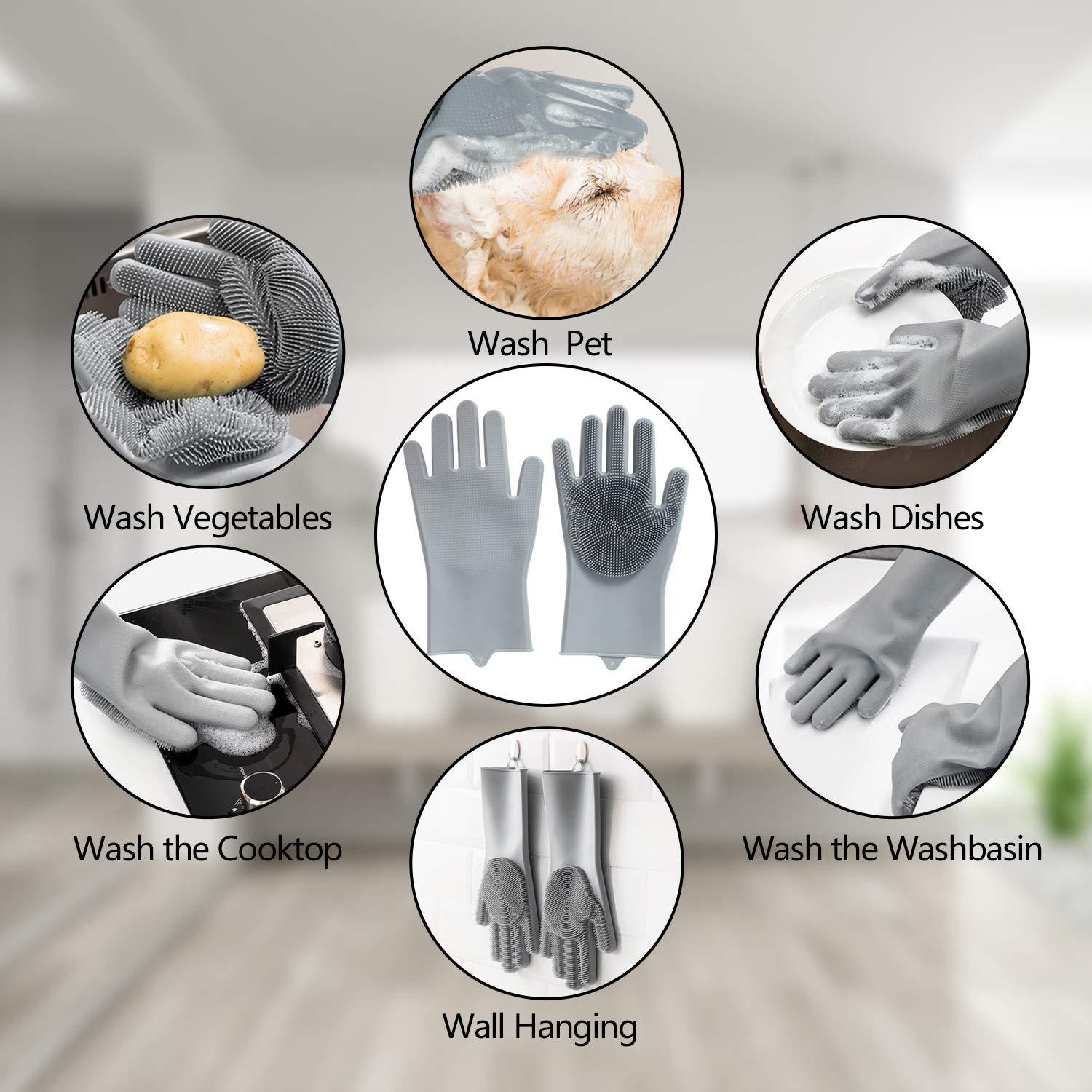 Guantes de Aseo para Mascotas Wenzhou - Silicona 1 Paquete