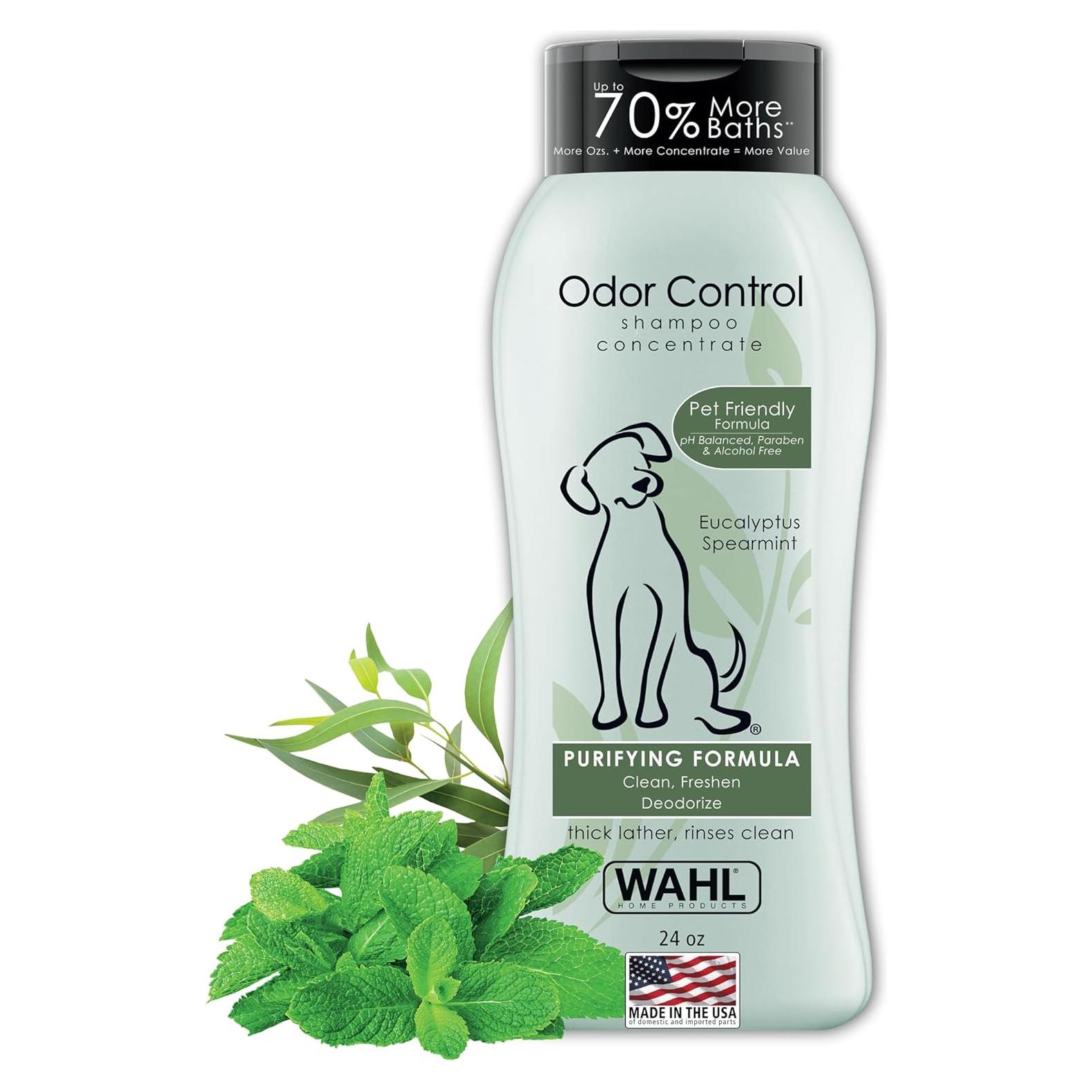 Champú Desodorante para Perros Wahl Eucalipto y Menta 24 Oz