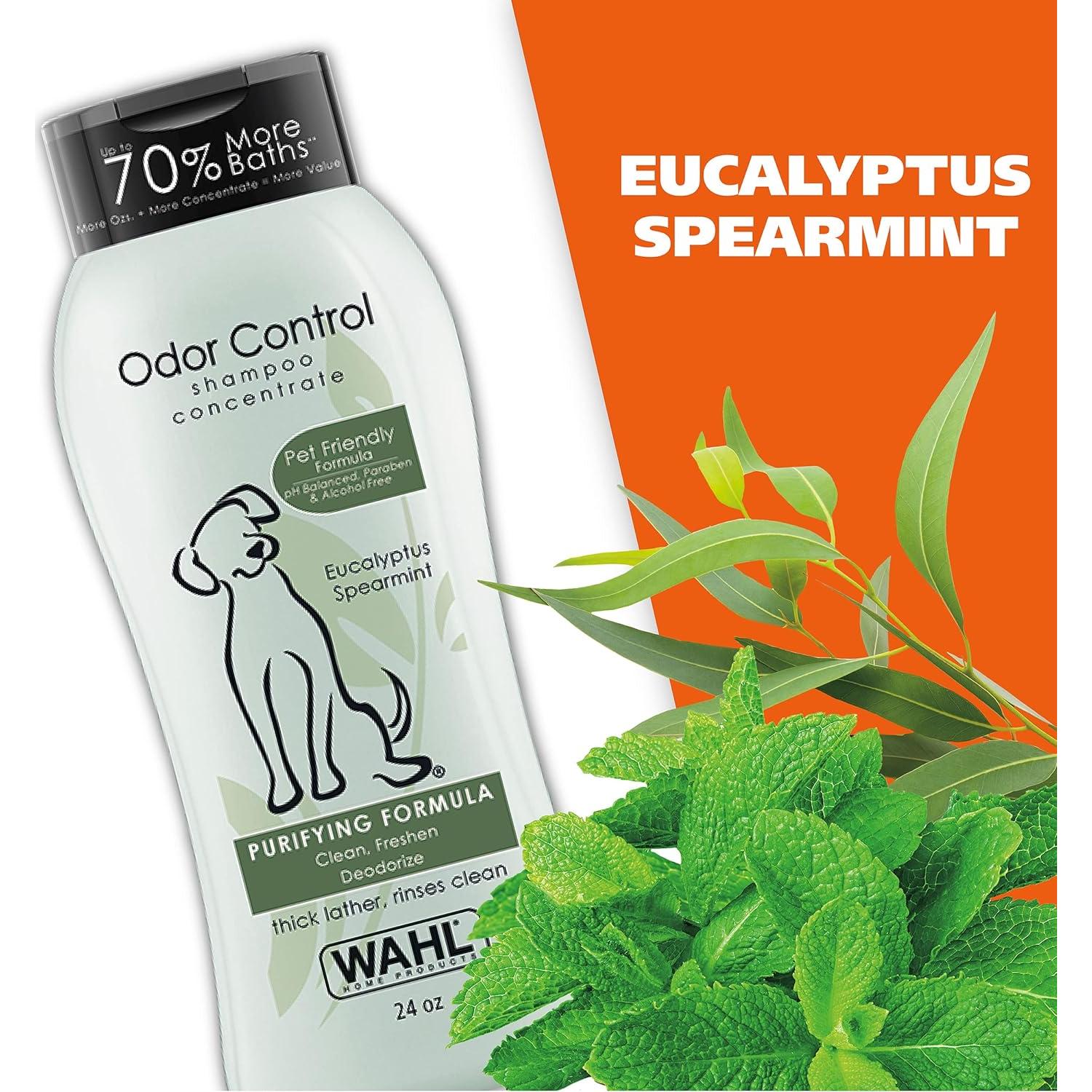 Champú Desodorante para Perros Wahl Eucalipto y Menta 24 Oz