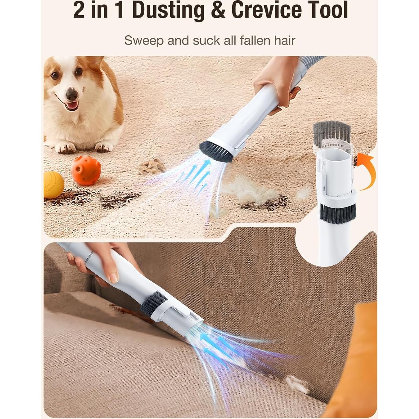 Aspiradora para Perros LABIGO 12000Pa 1.8L con Cortadora