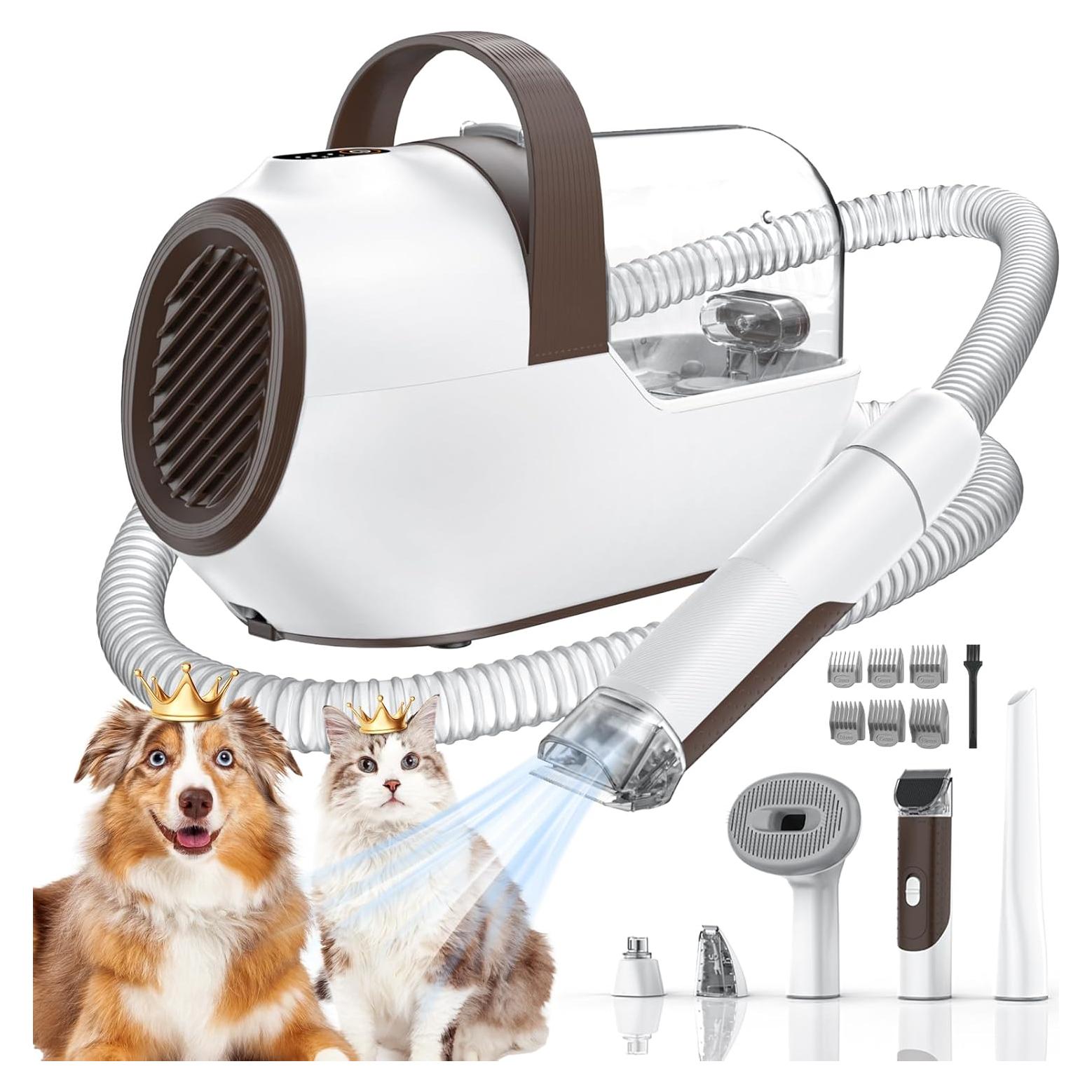 Aspiradora Acicaladora Ozumek 6 en 1 para Perros y Gatos