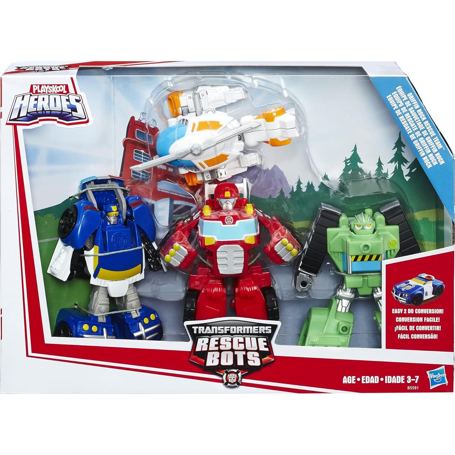 Transformers Rescue Bots Hasbro - Equipo de Rescate 4 Figuras