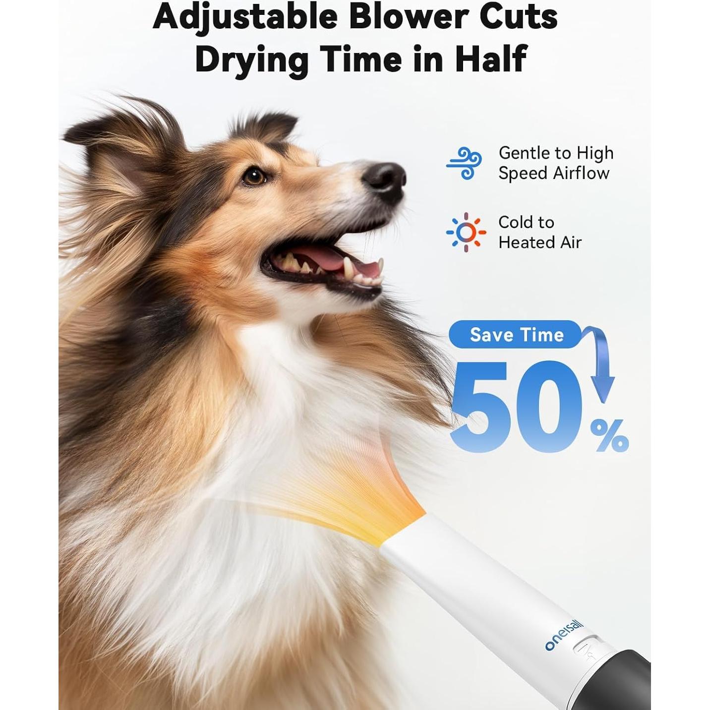 Aspiradora y Secador para Perros Oneisall BM1 8 en 1