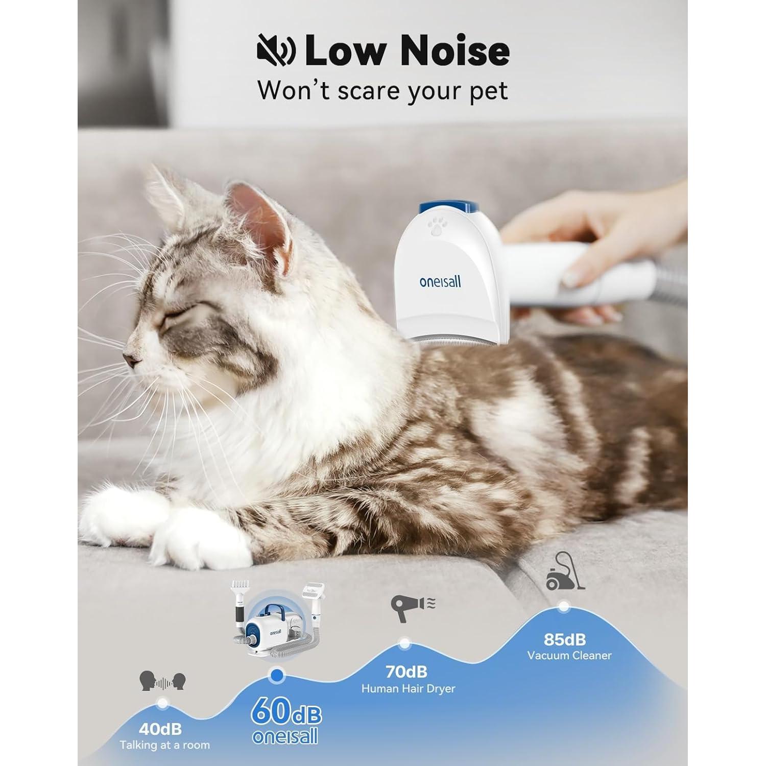 Aspiradora y Secador para Perros Oneisall BM1 8 en 1