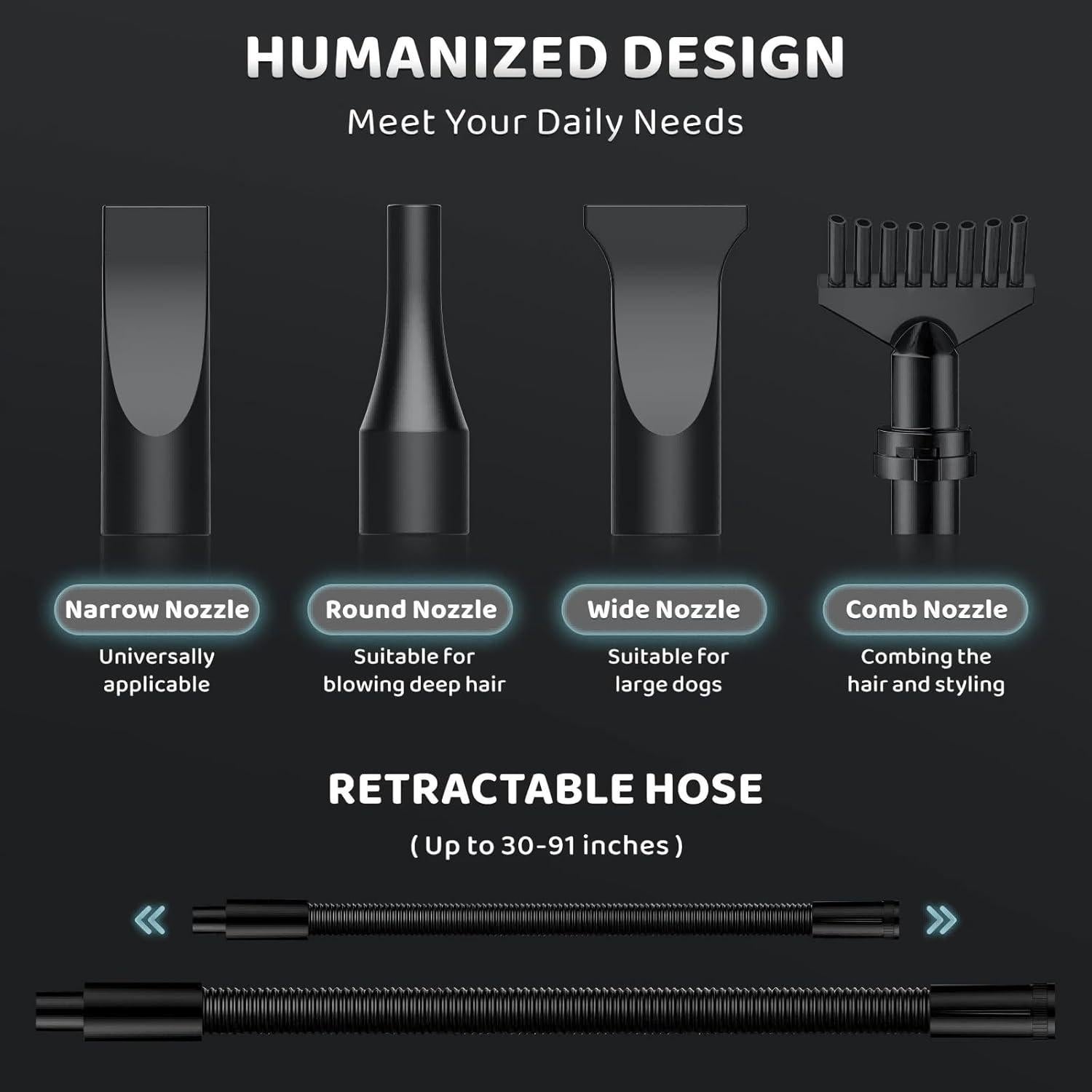 Secador de Pelo para Perros EGFKI 5.2HP 3800W Ajustable