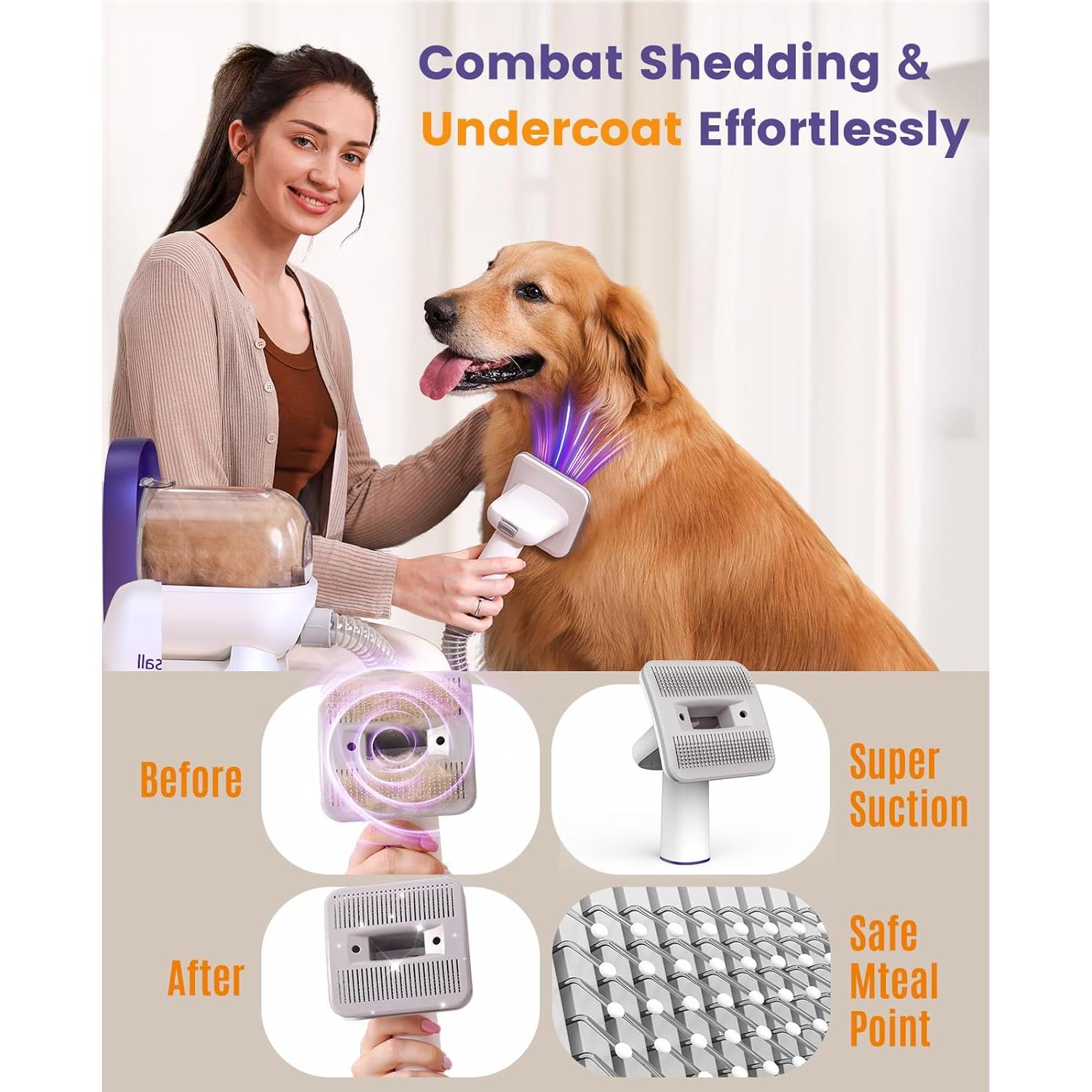 Aspiradora para Pelo de Perro Oneisall LM5 12kPa Silenciosa