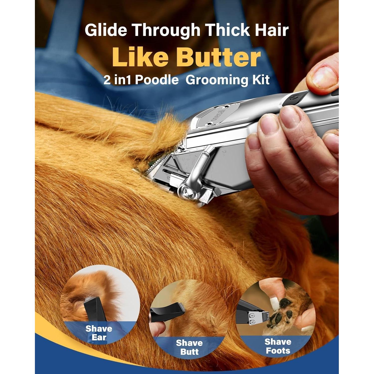 Cortapelos Inalámbrico Oneisall para Perros Gruesos 2000mAh