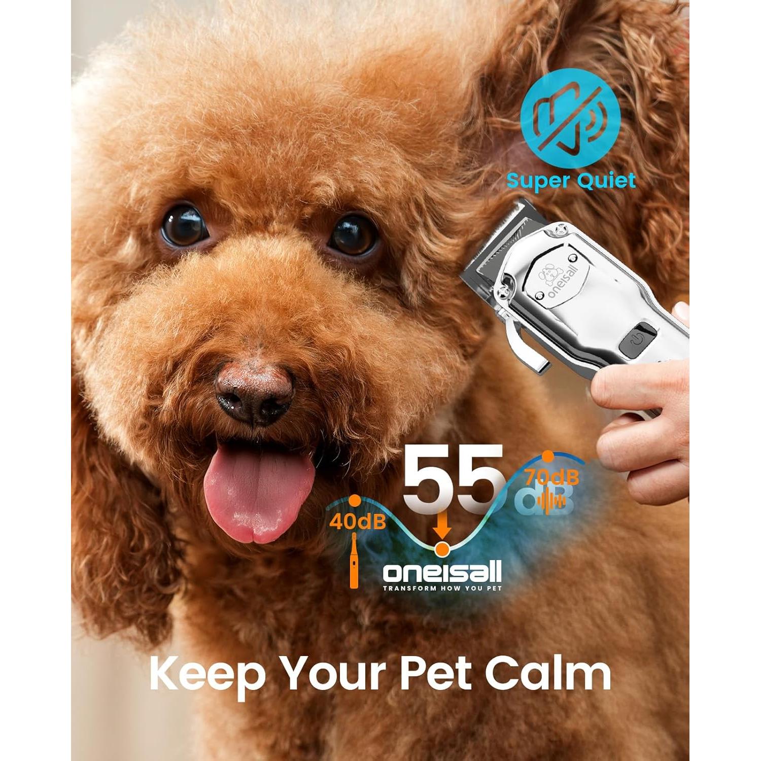 Cortapelos Profesional para Perros Oneisall RFC-676Pro Inalámbrico