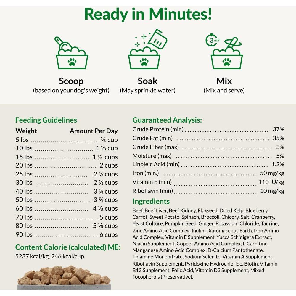 Comida Liofilizada para Perros Nutra Complete 0.45kg Res