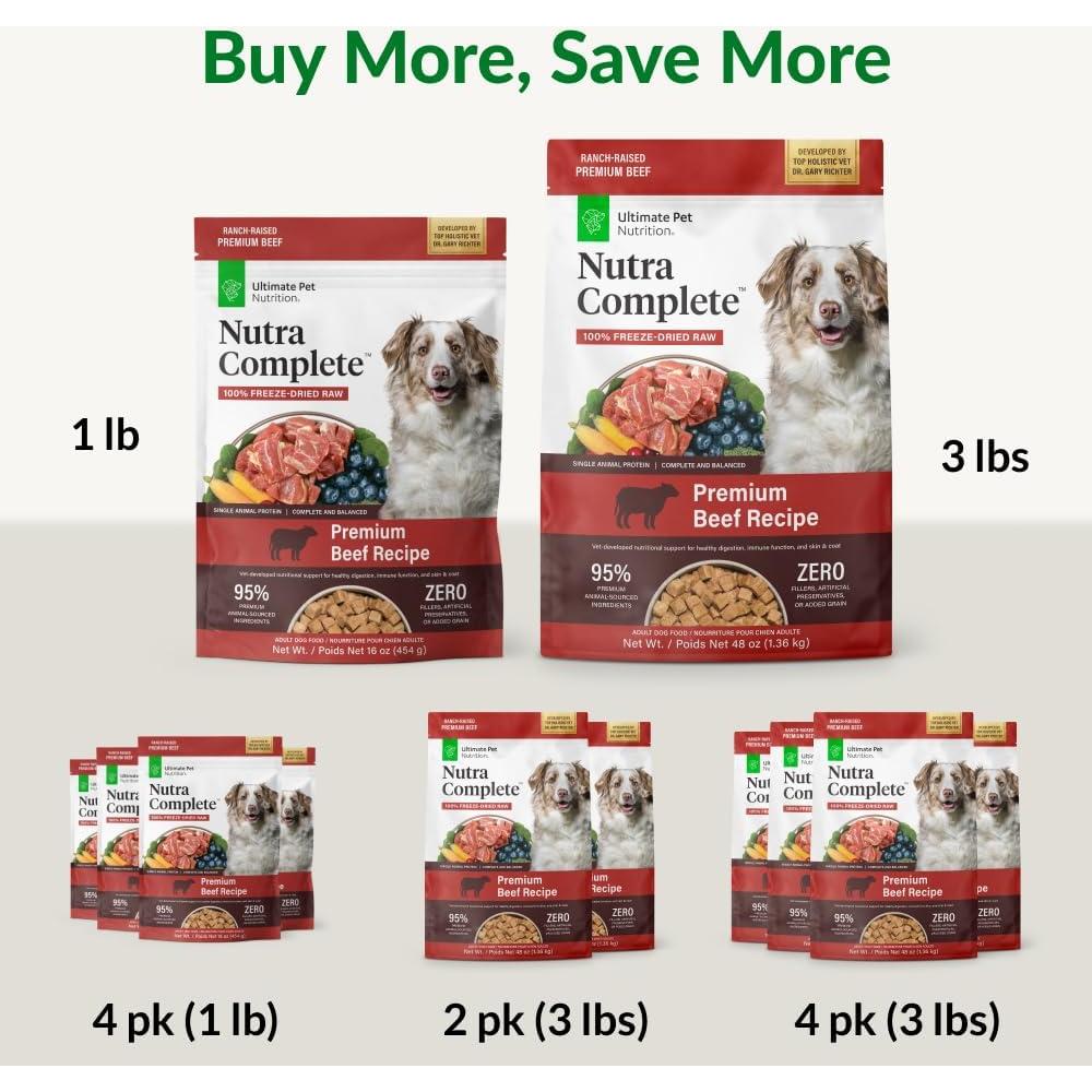 Comida Liofilizada para Perros Nutra Complete 0.45kg Res