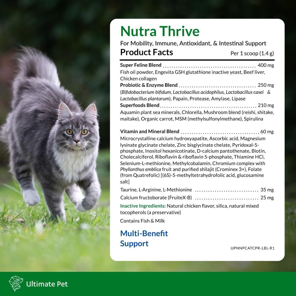 Suplemento Nutra Thrive para Gatos Ultimate Pet Nutrition 30 Porciones